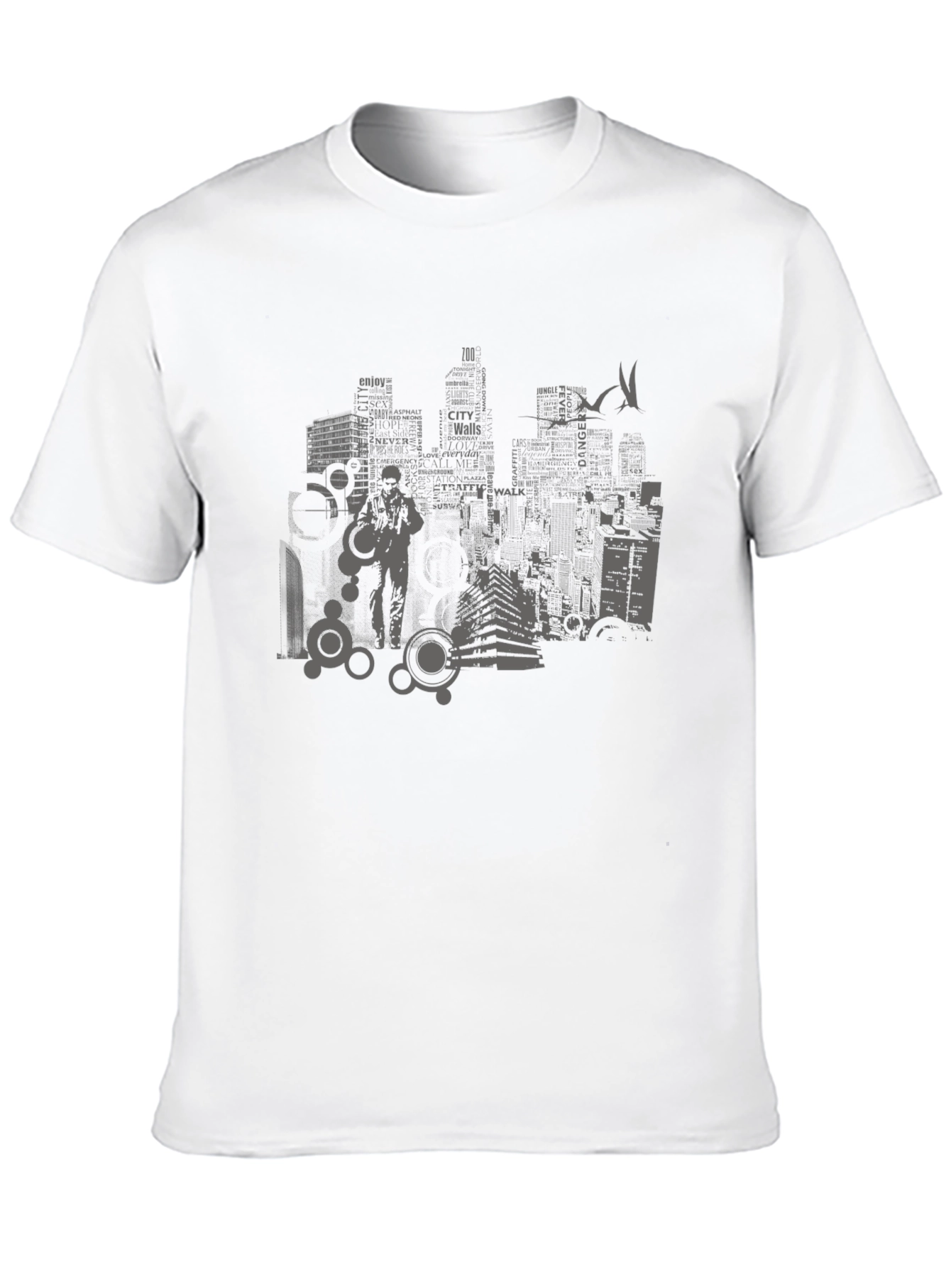 Urban Graphic T-Shirt - Cityscape Design