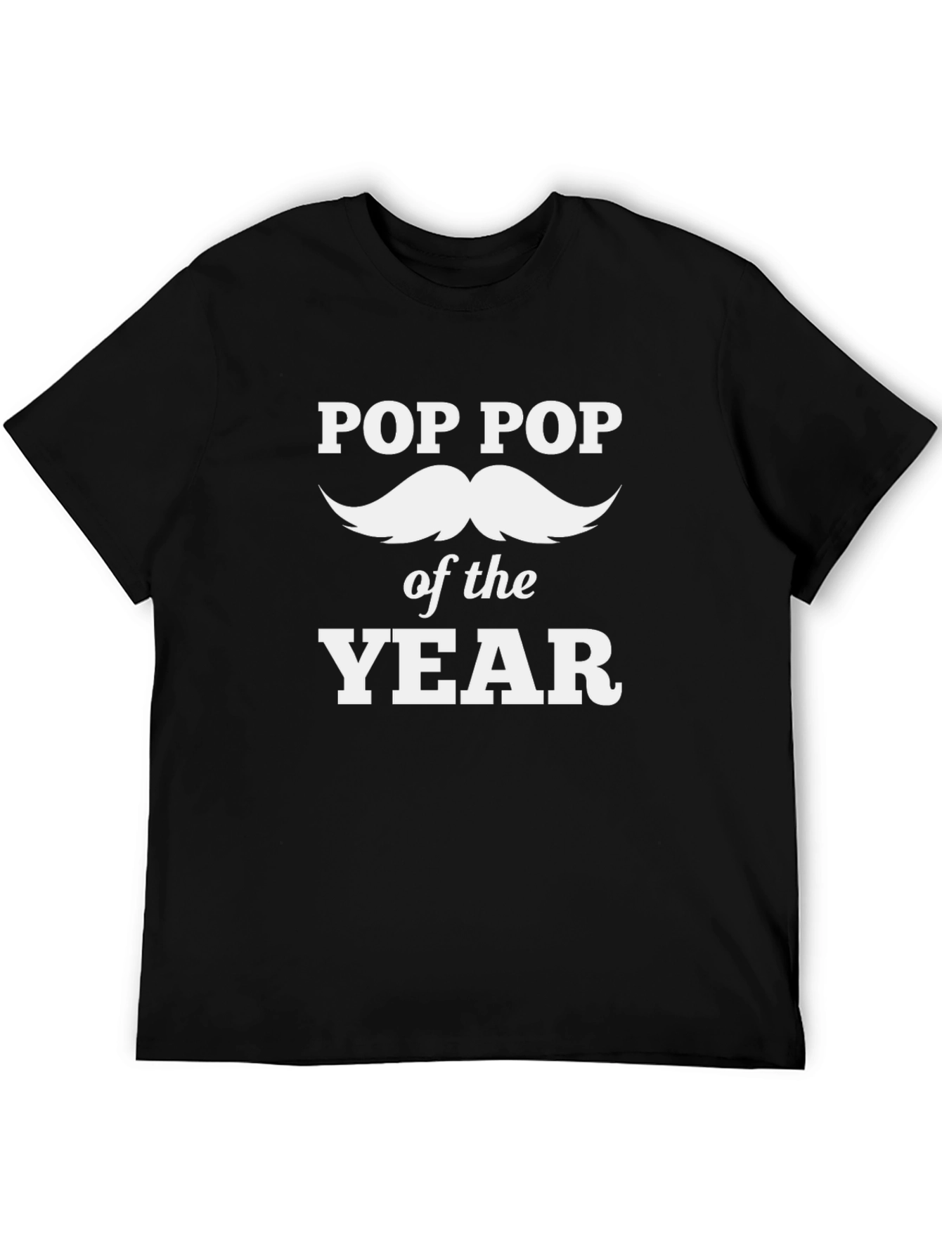 Pop Pop of the Year Black T-Shirt