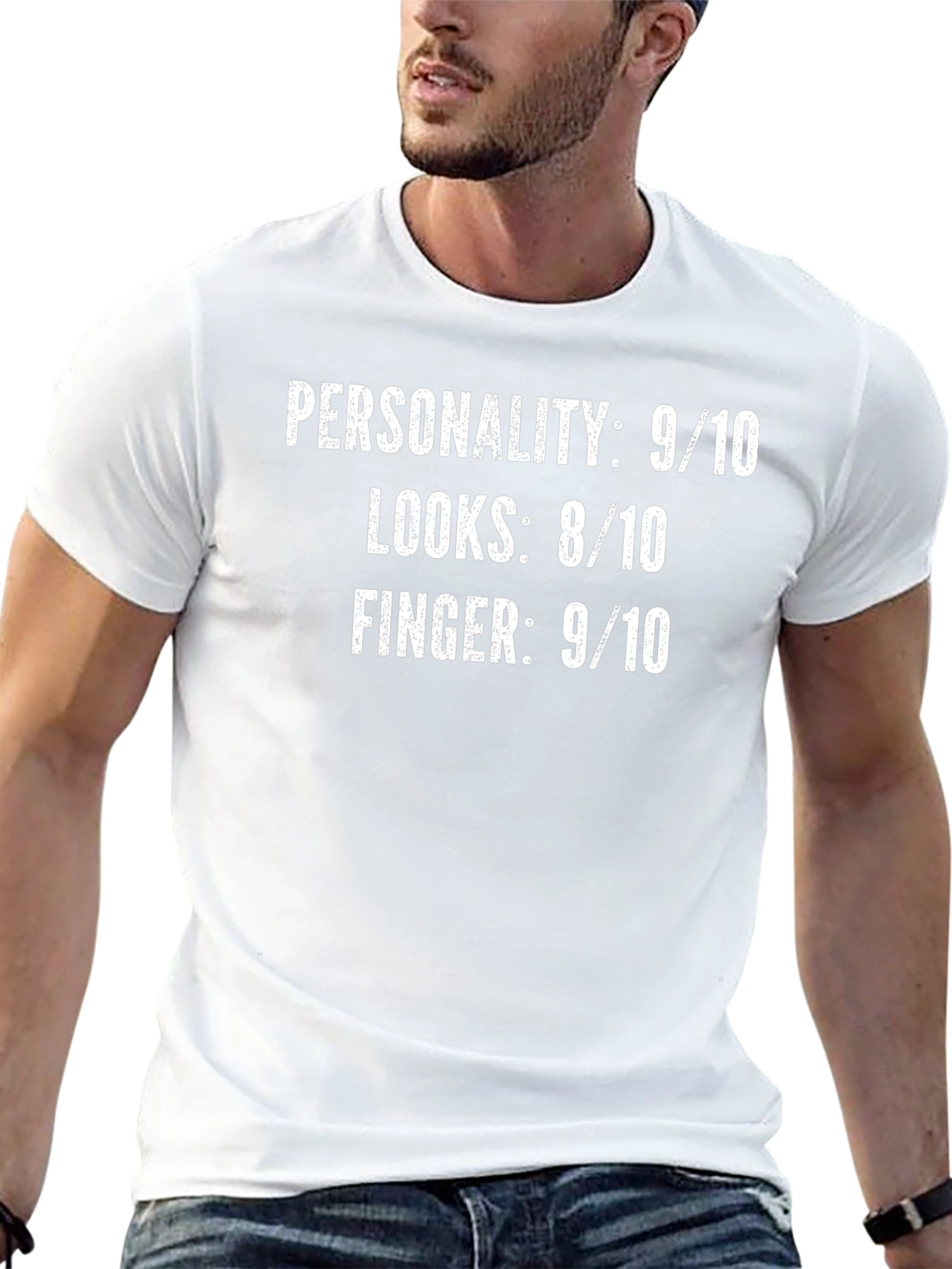 Funny Personality Looks Finger T-Shirt