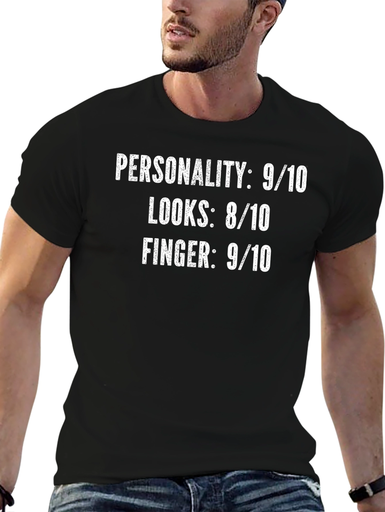 Funny Personality Looks Finger T-Shirt