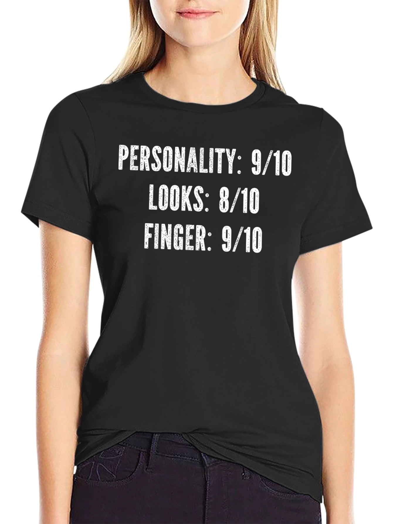 Funny Personality Looks Finger T-Shirt