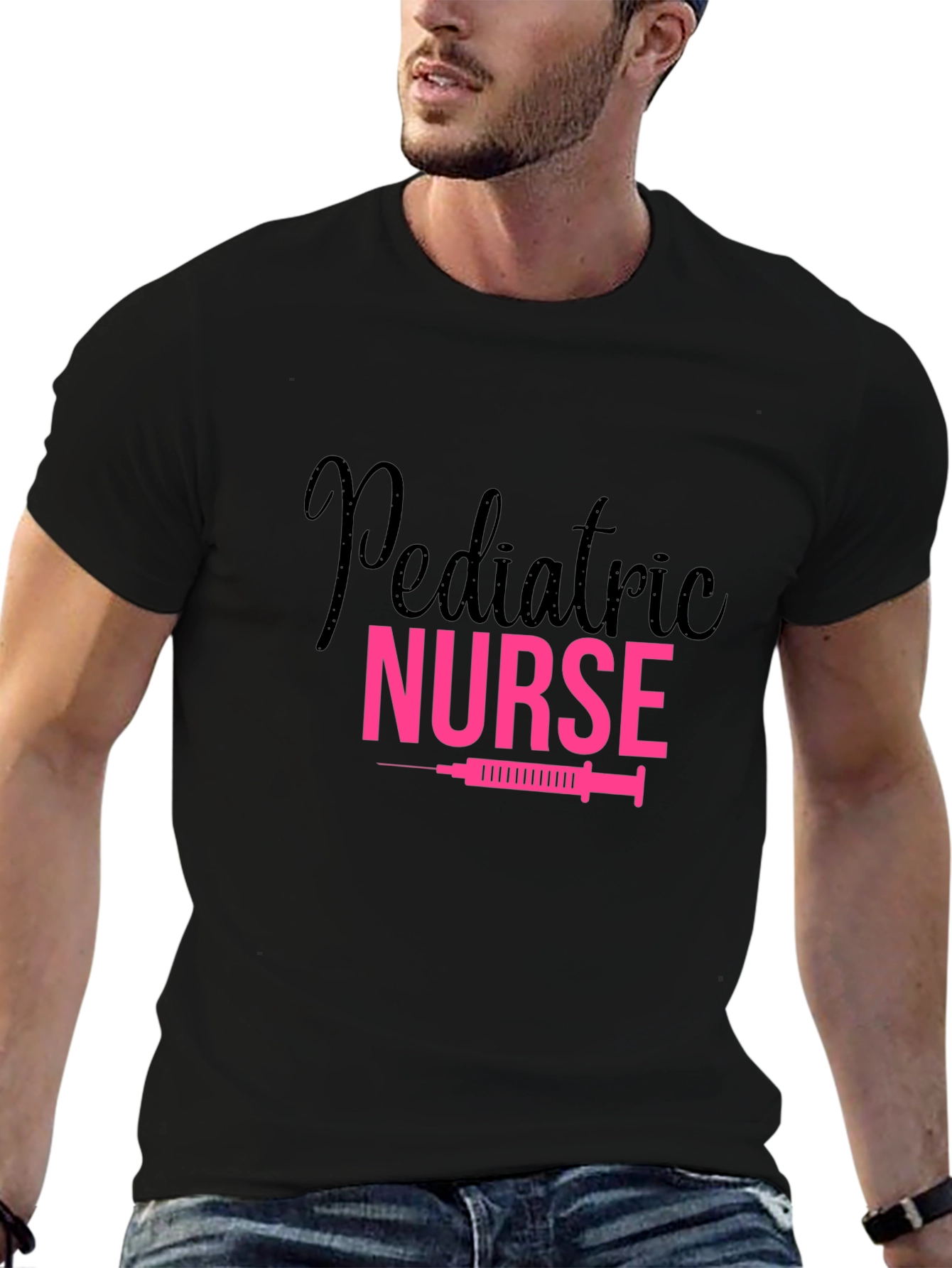 Pediatric Nurse T-Shirt Pink Graphic Tee