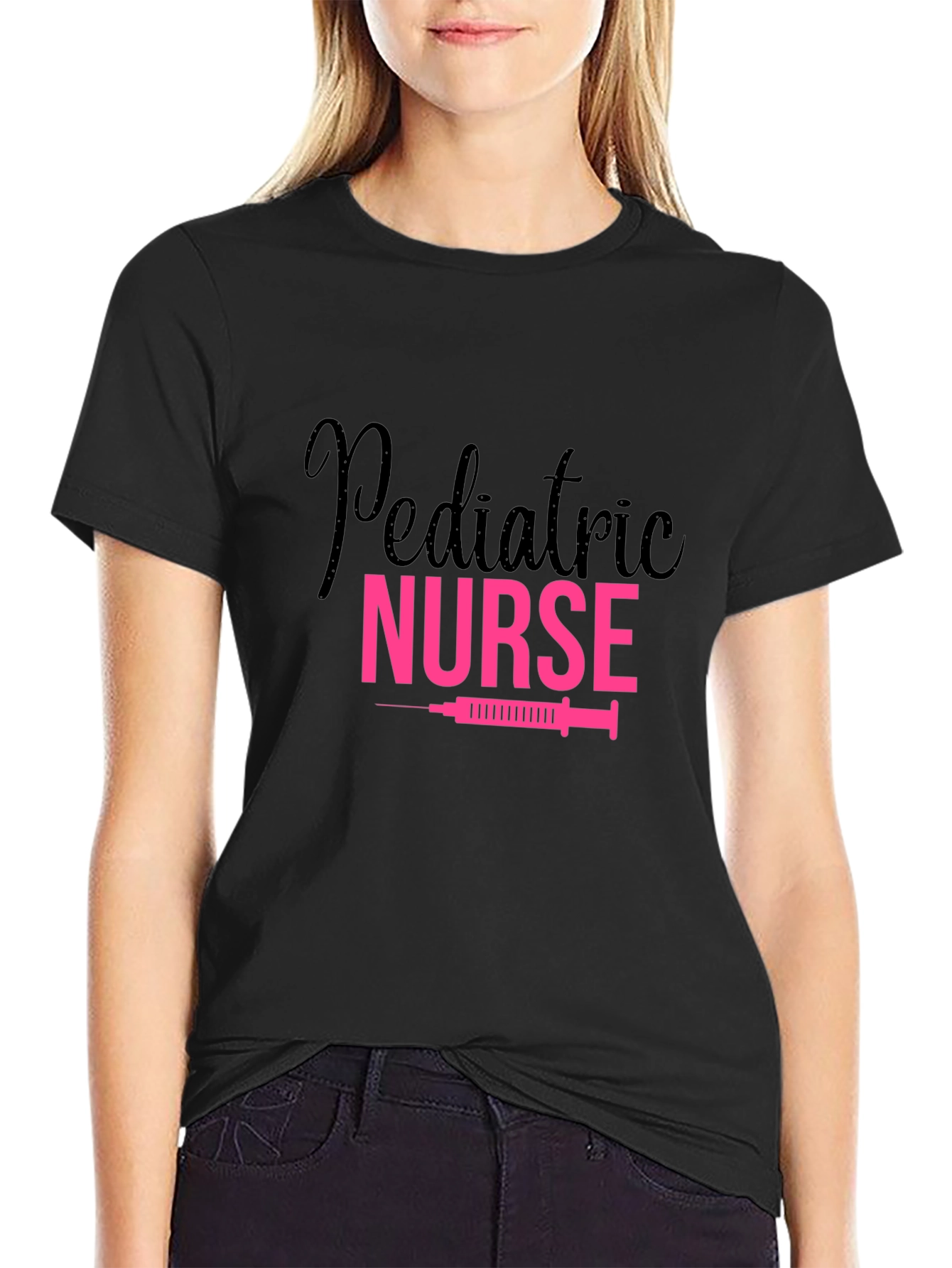 Pediatric Nurse T-Shirt Pink Graphic Tee