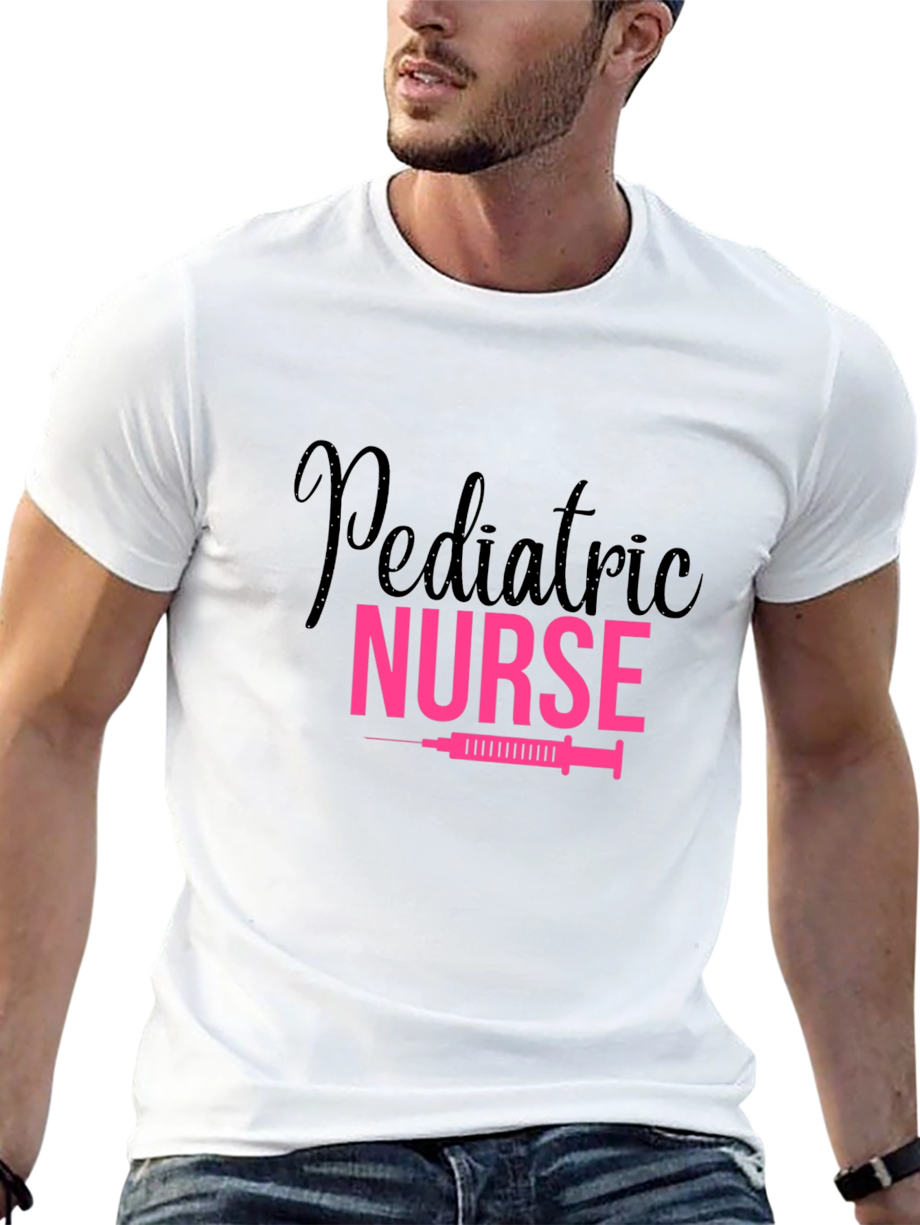 Pediatric Nurse T-Shirt Pink Graphic Tee
