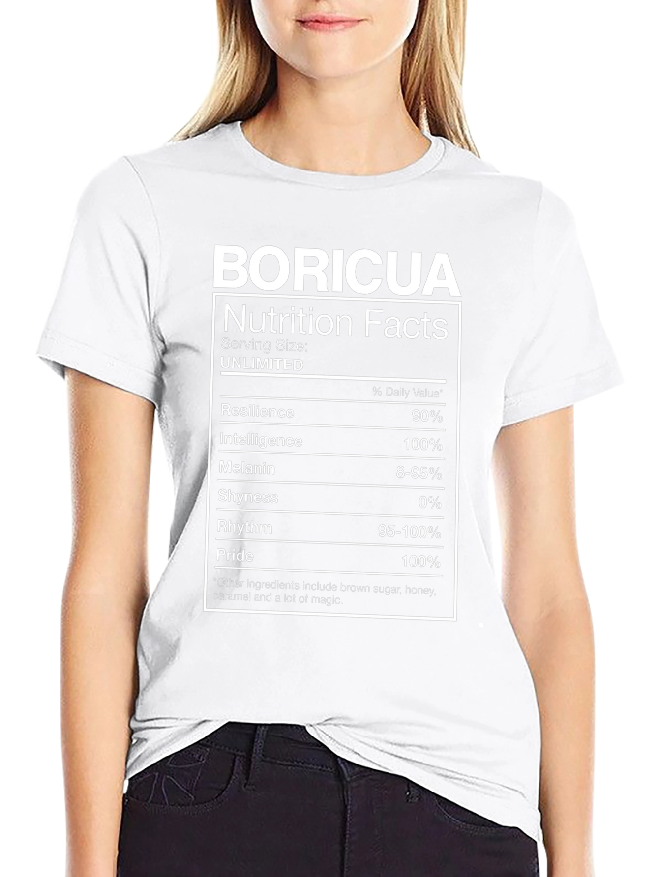 Boricua Nutrition Facts T-Shirt