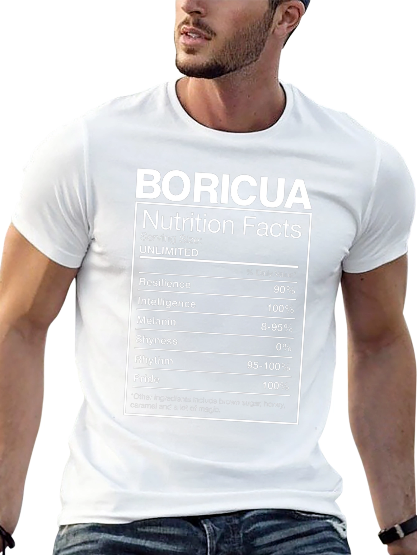 Boricua Nutrition Facts T-Shirt