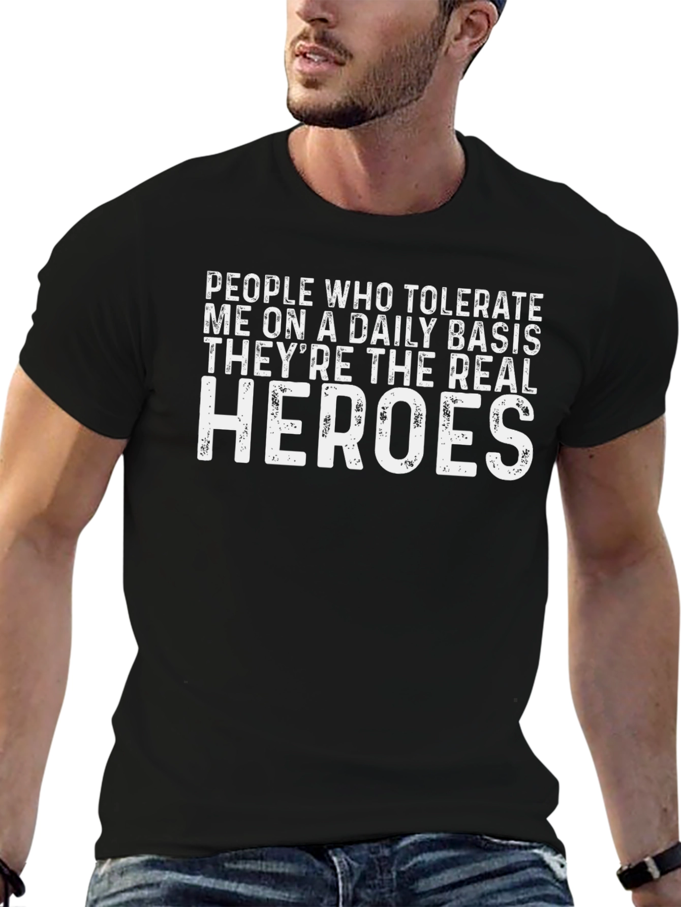 The Real Heroes Graphic T-Shirt - Black