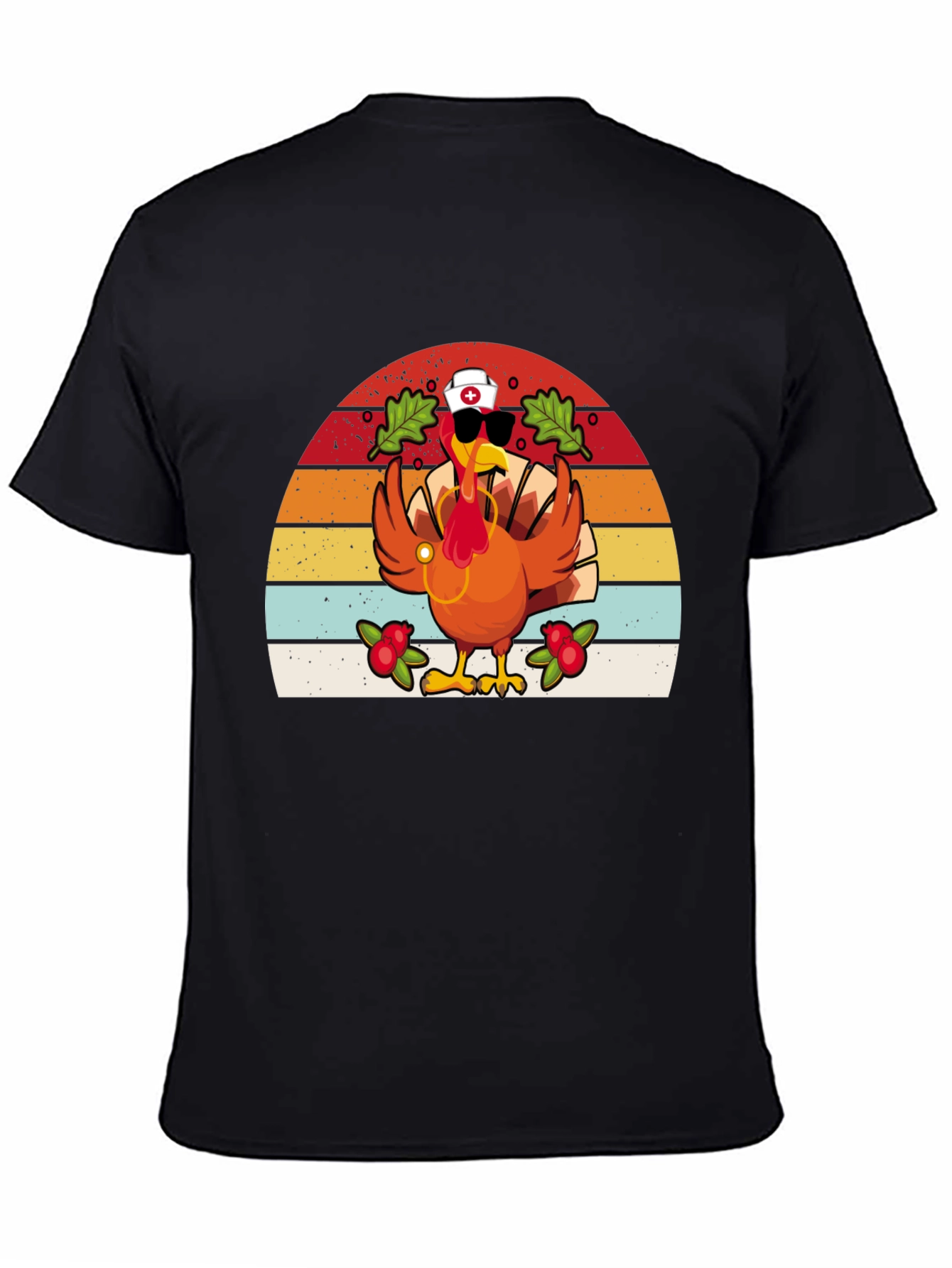 Thanksgiving Nurse Turkey T-Shirt