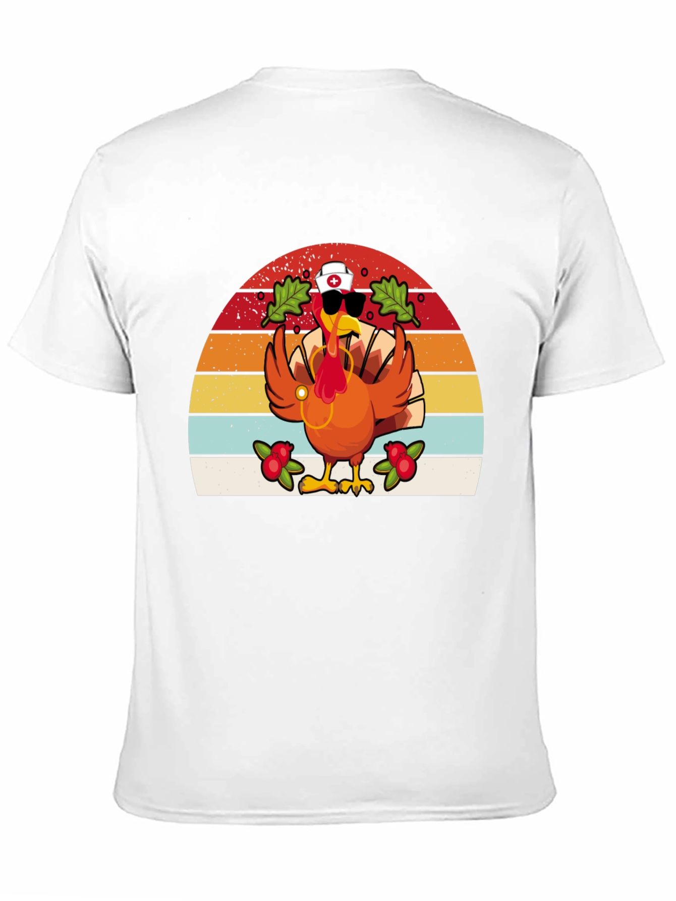 Thanksgiving Nurse Turkey T-Shirt