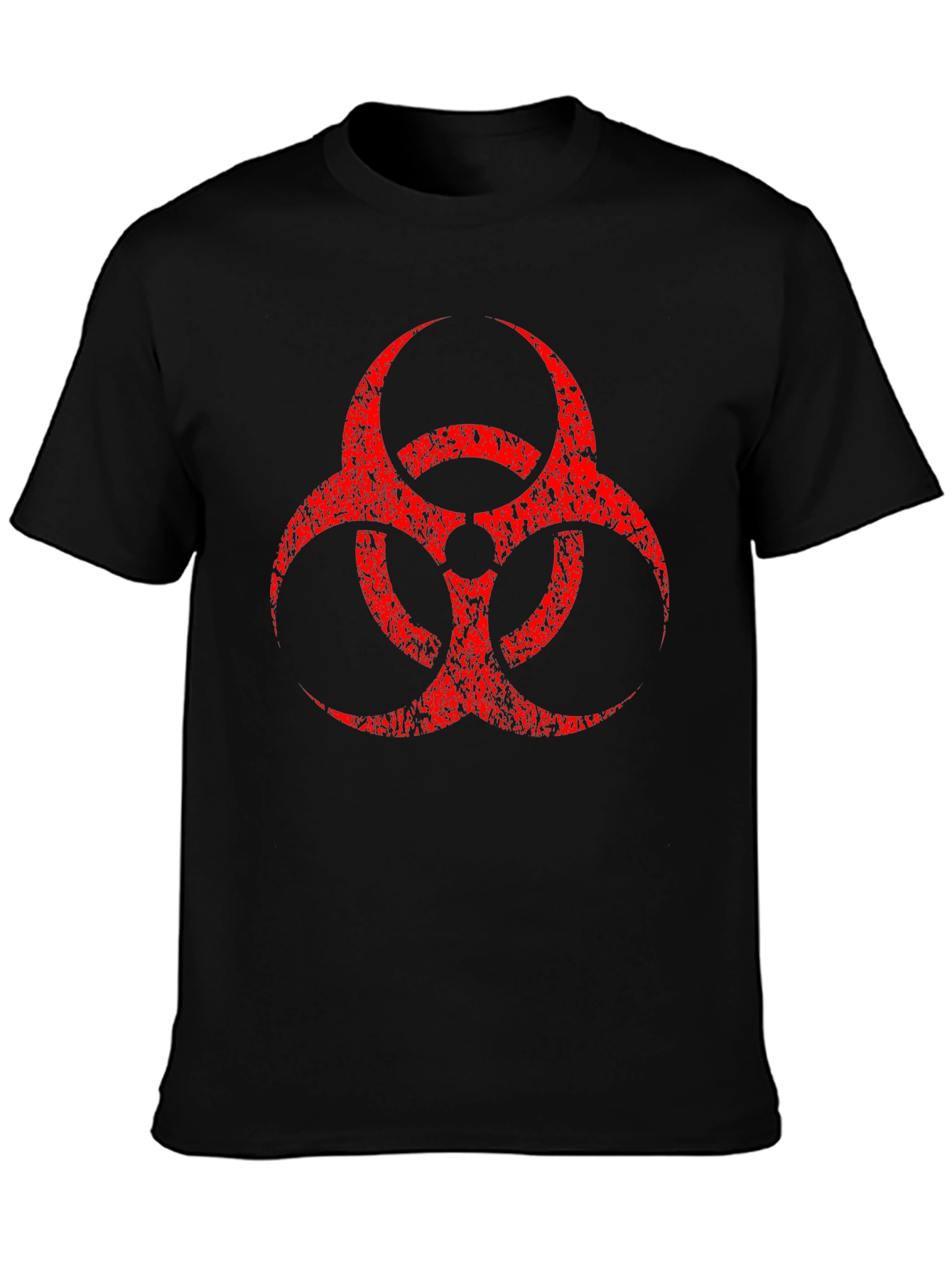 Biohazard Symbol T-Shirt - Distressed Graphic Tee