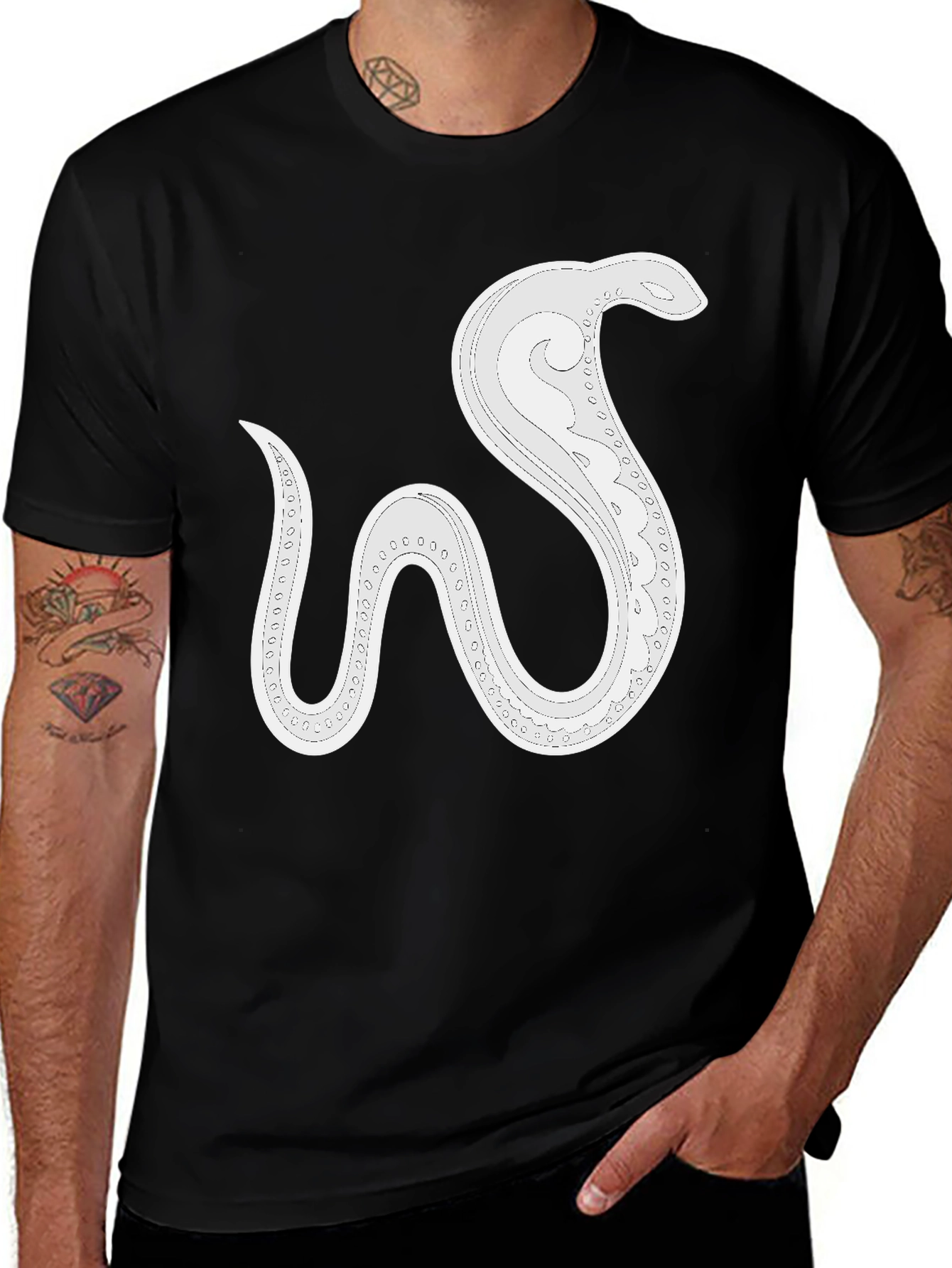 Stylish Snake Graphic Tee