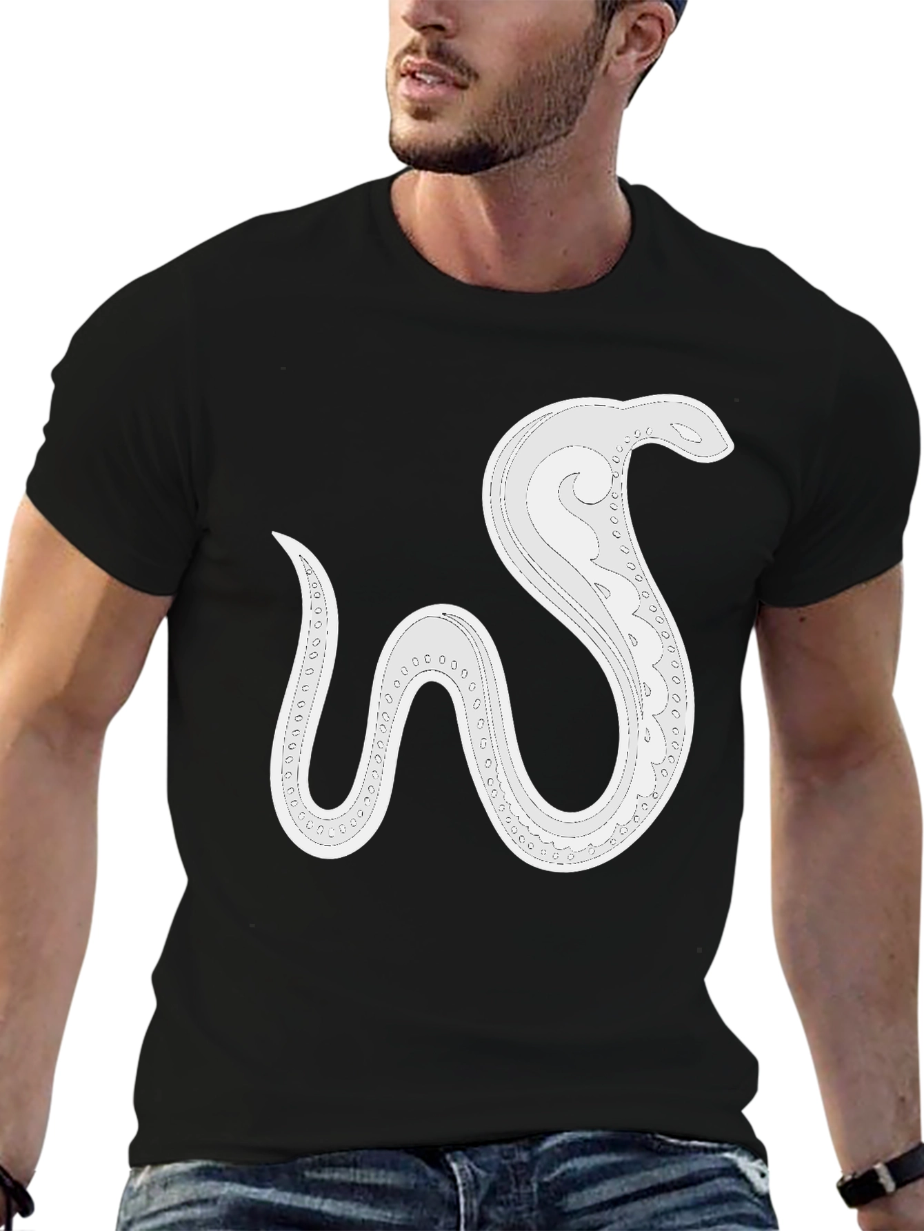 Stylish Snake Graphic Tee