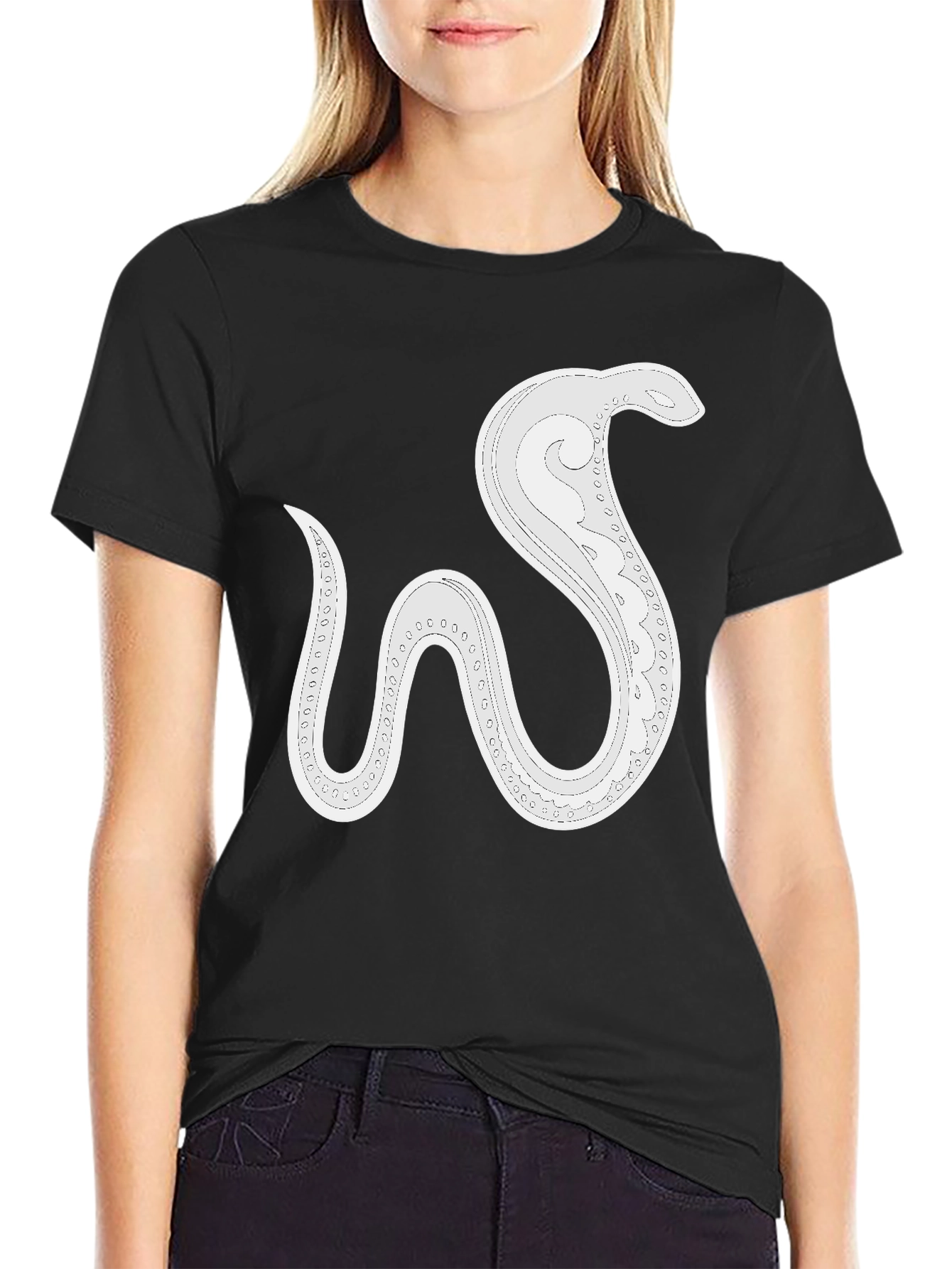 Stylish Snake Graphic Tee