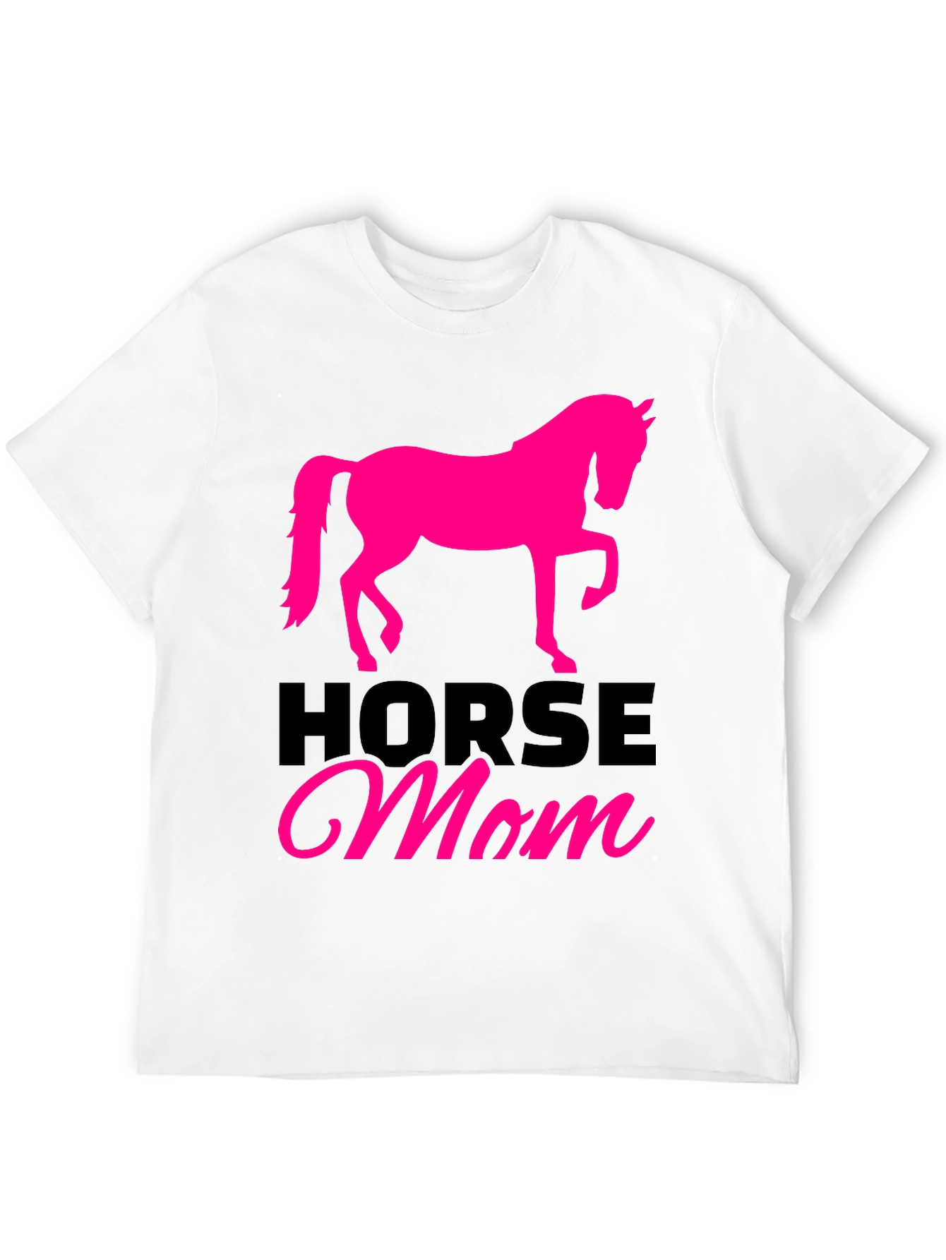 Horse Mom Graphic Tee - Black