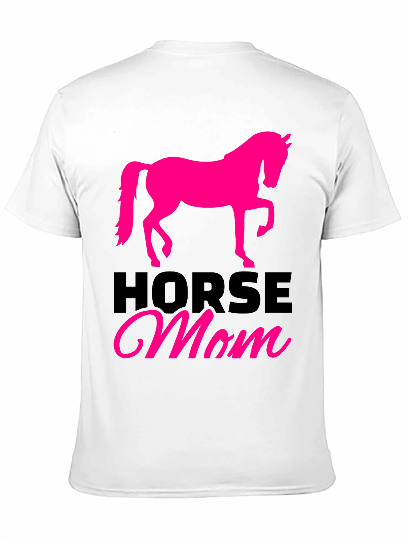 Horse Mom Graphic Tee - Black