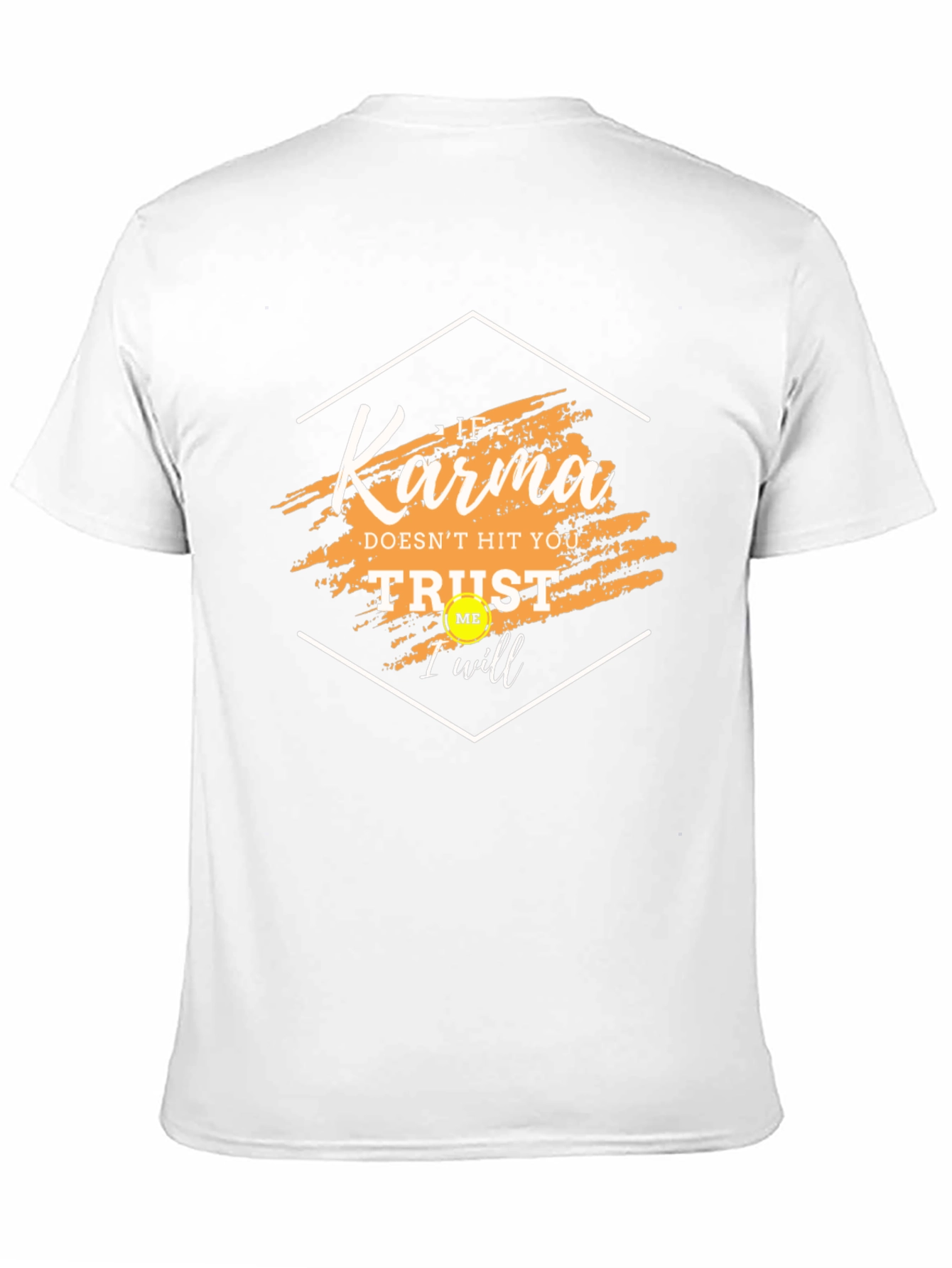 Karma Trust Me Graphic Tee - Trendy Black T-Shirt