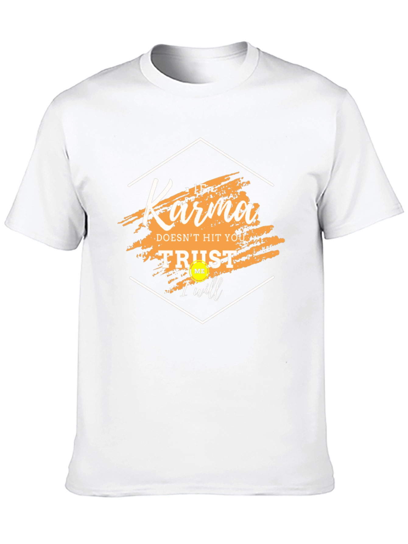 Karma Trust Me Graphic Tee - Trendy Black T-Shirt