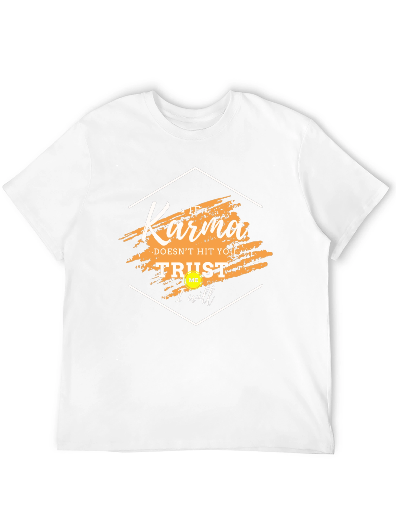Karma Trust Me Graphic Tee - Trendy Black T-Shirt