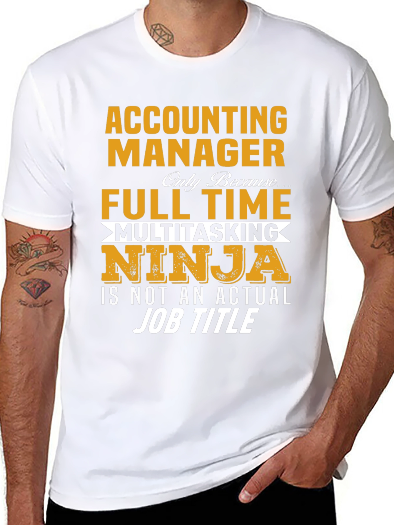Accounting Manager Full Time Ninja T-Shirt
