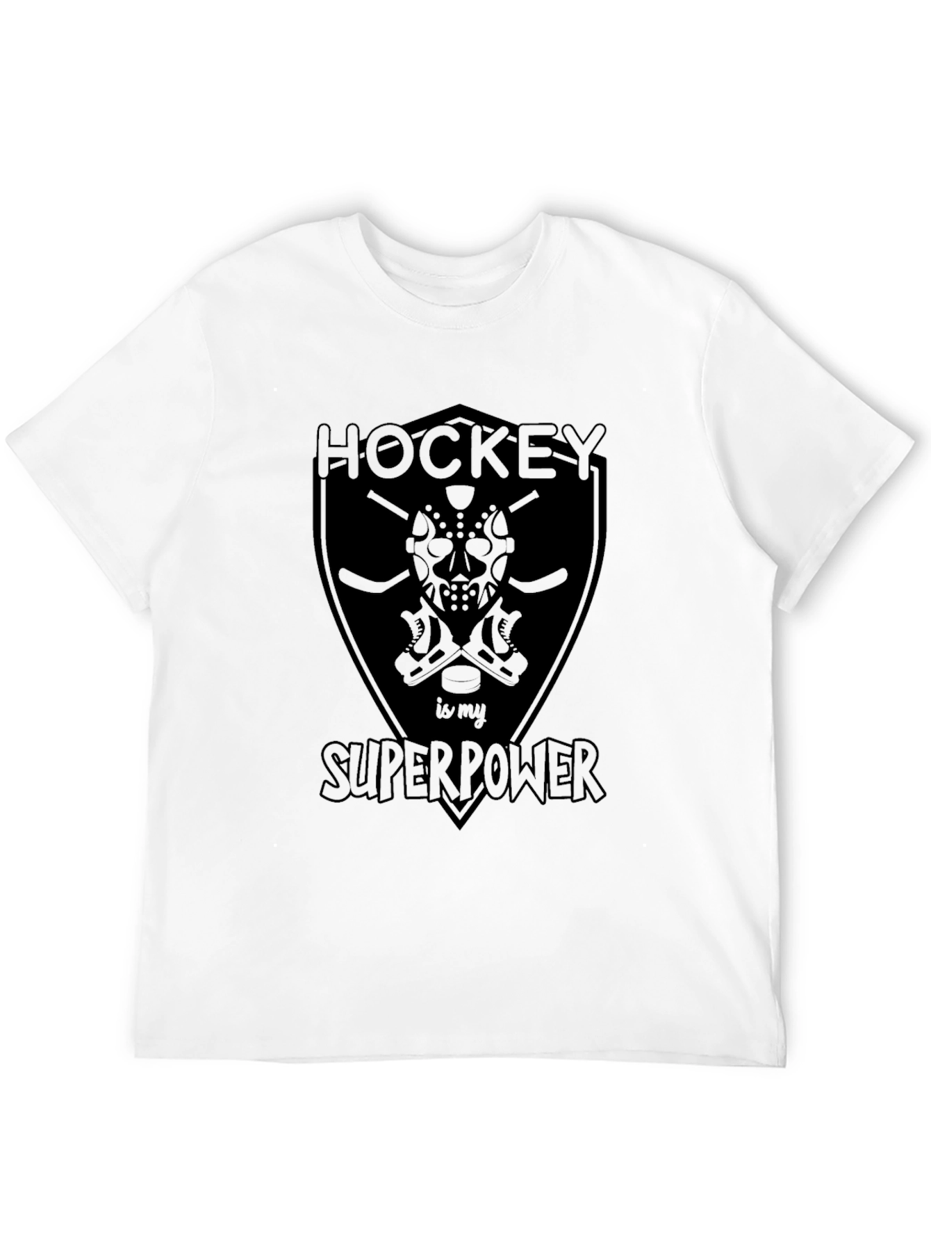Hockey is My Superpower T-Shirt - Black