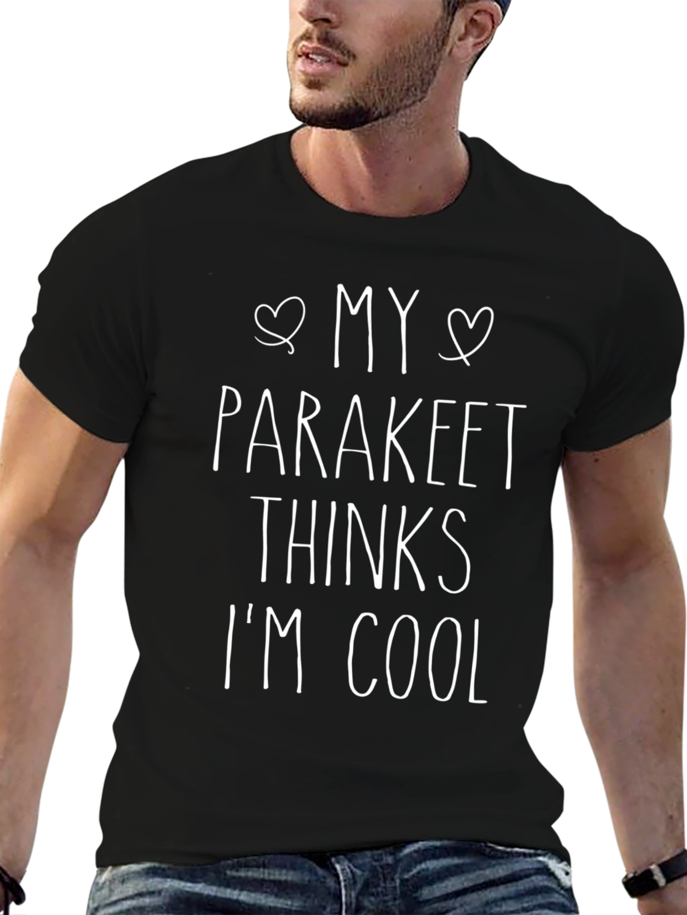 My Parakeet Thinks Im Cool Graphic T-Shirt