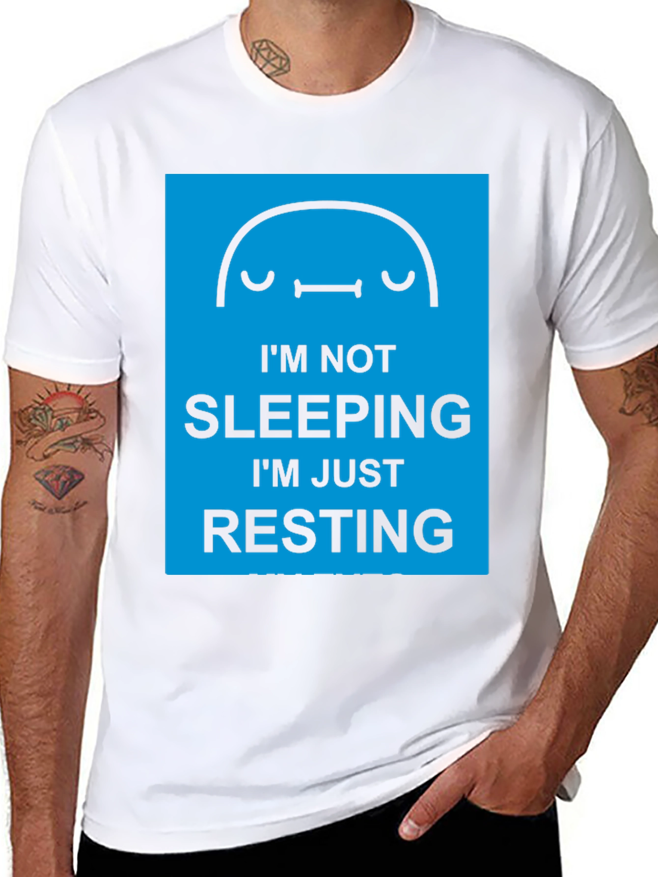 Im Not Sleeping Im Just Resting Graphic Tee
