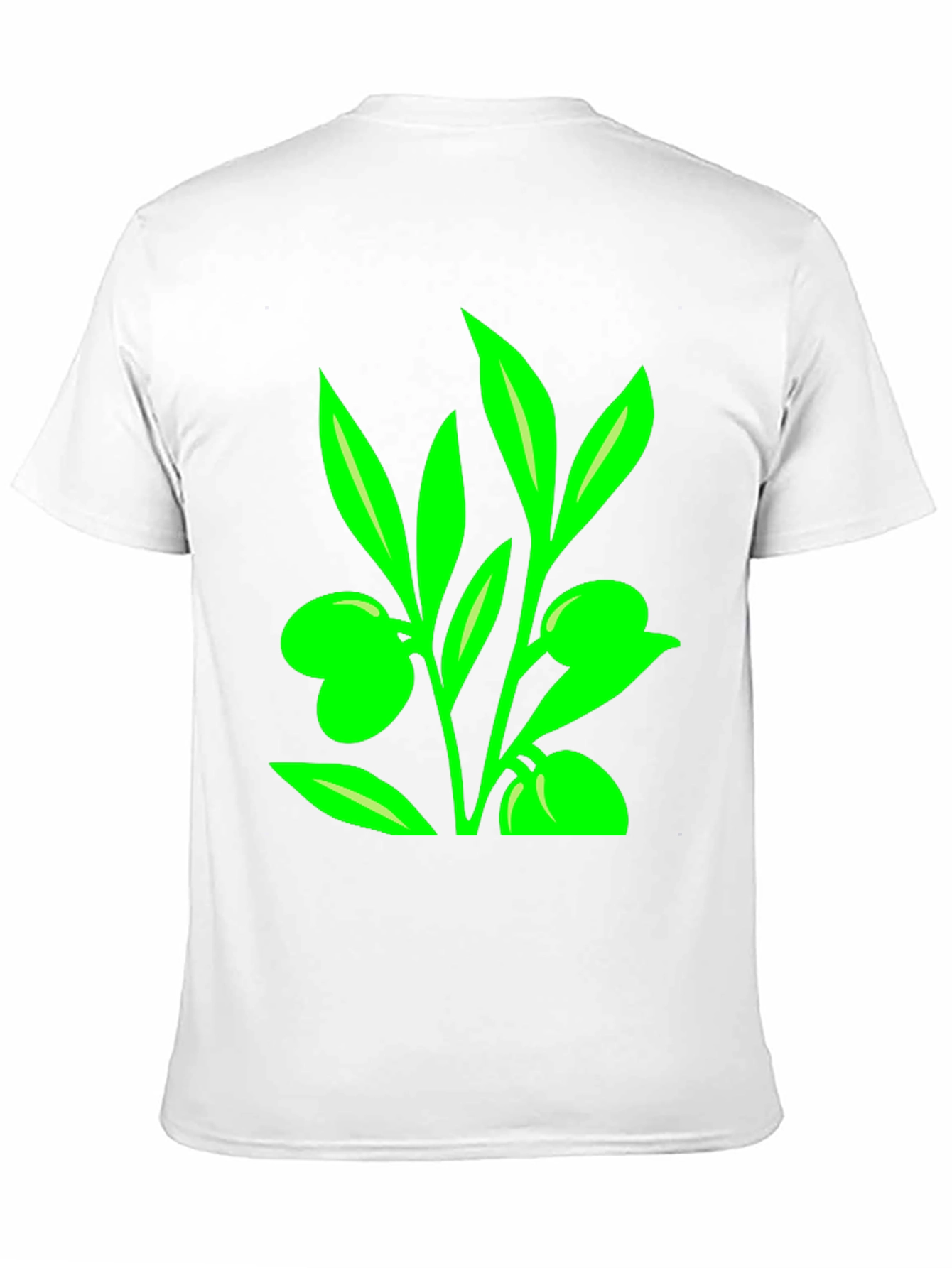 Olive Branch Graphic Tee - Modern Black T-Shirt