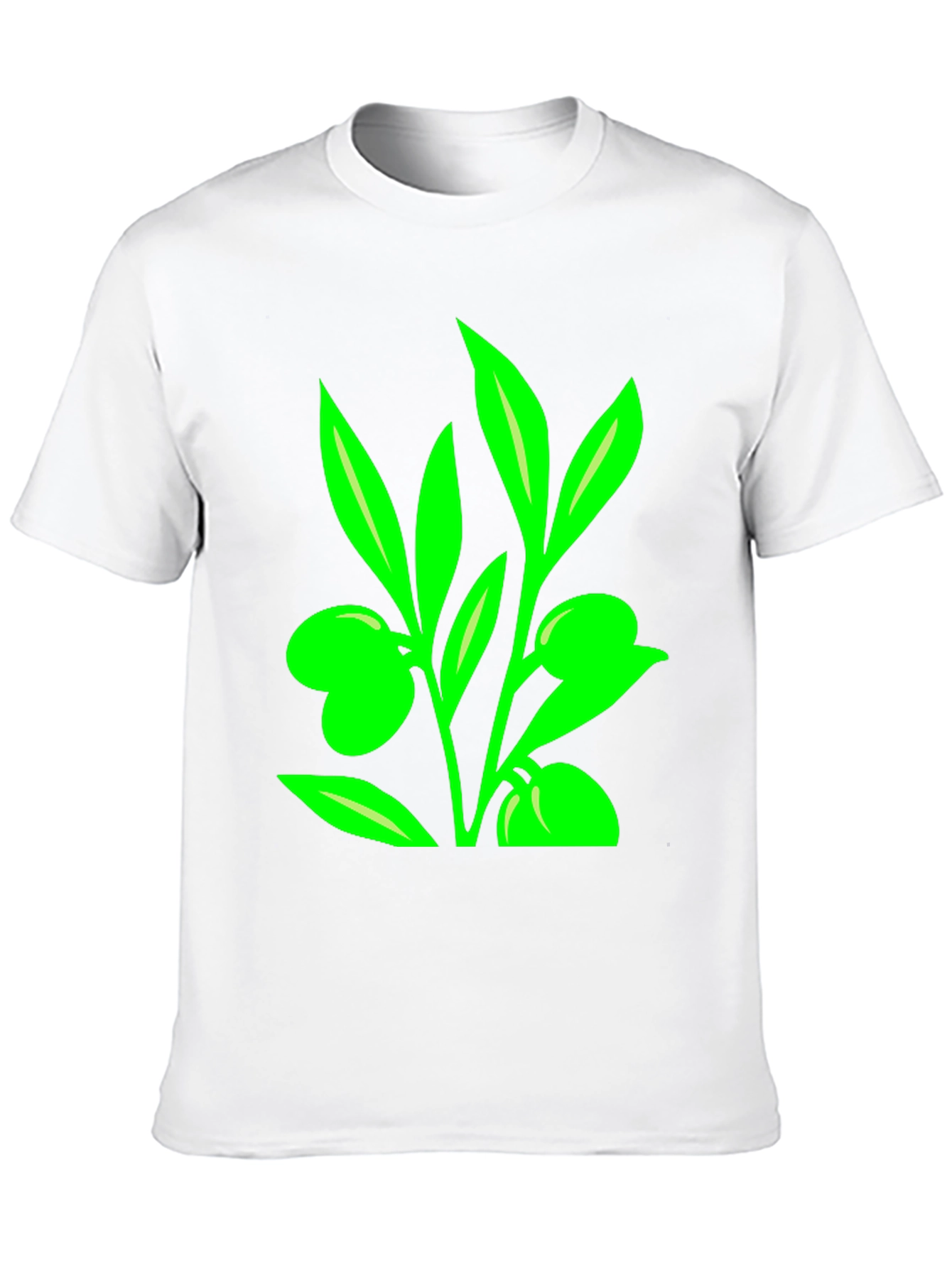 Olive Branch Graphic Tee - Modern Black T-Shirt