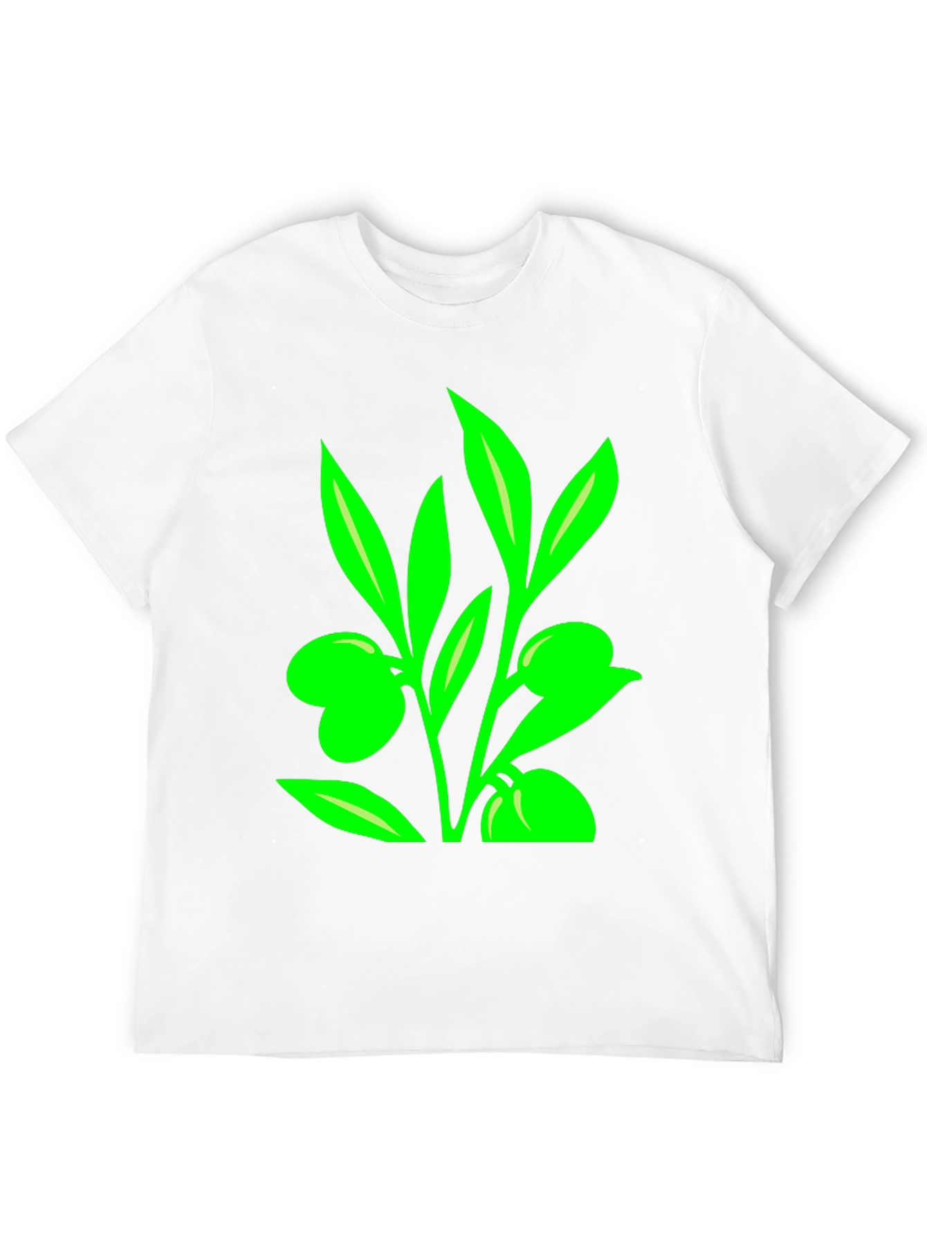Olive Branch Graphic Tee - Modern Black T-Shirt
