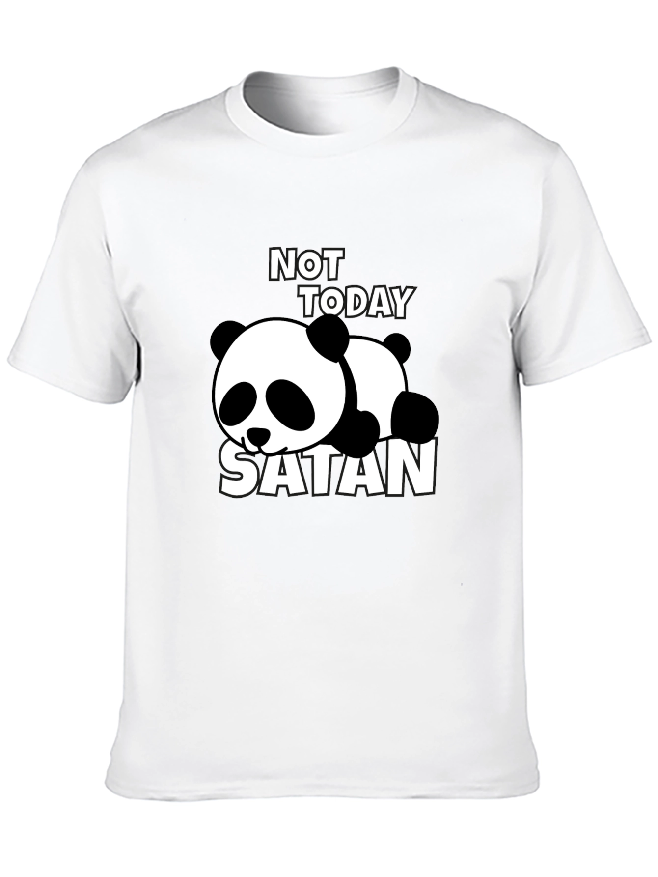Not Today Satan Panda T-Shirt