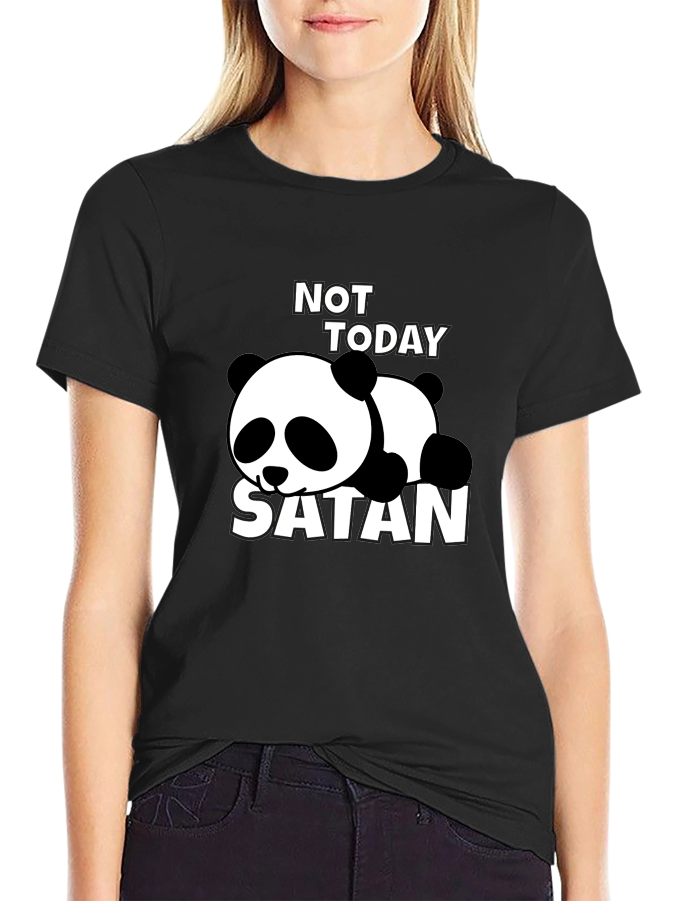 Not Today Satan Panda T-Shirt