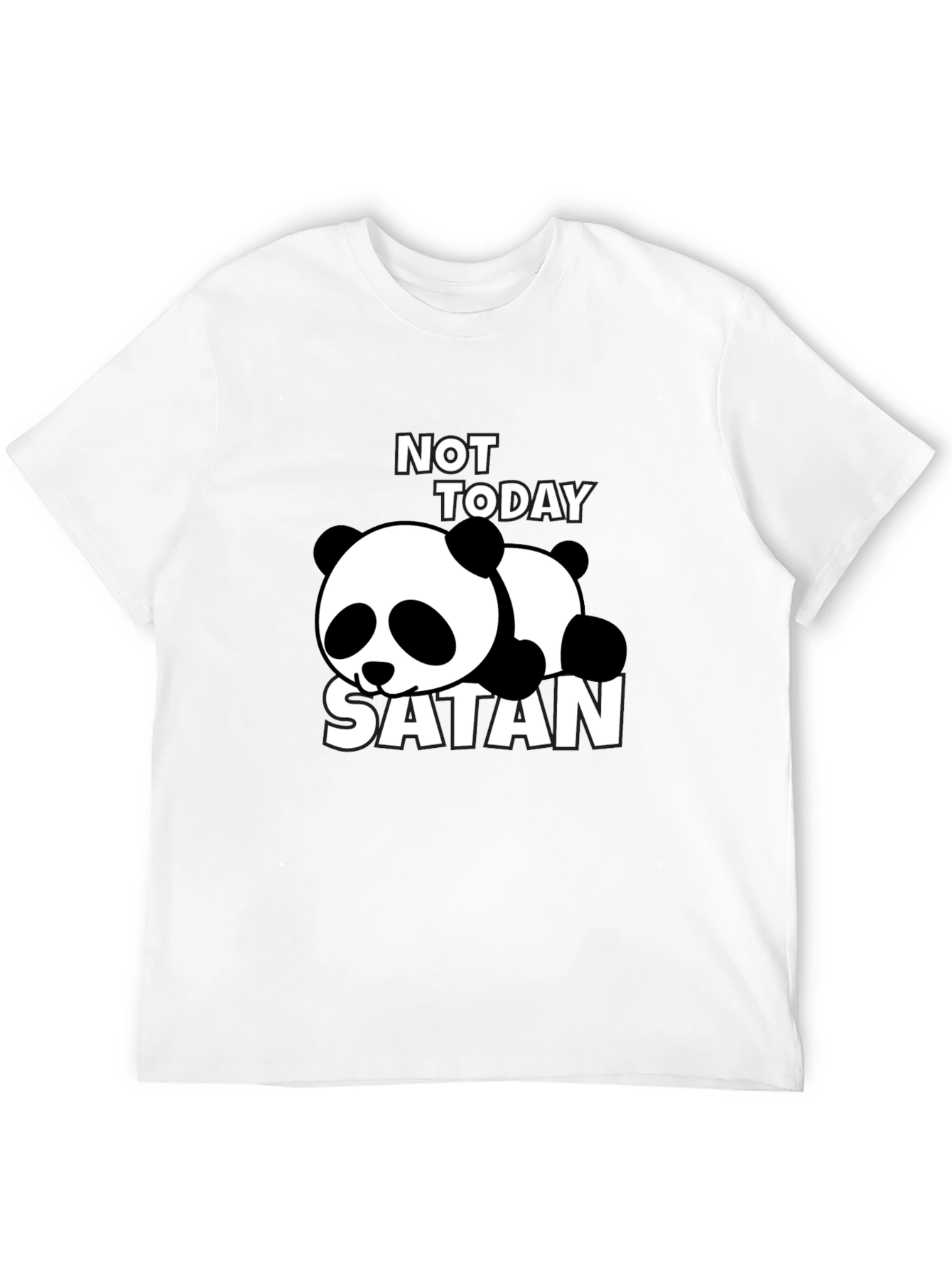 Not Today Satan Panda T-Shirt