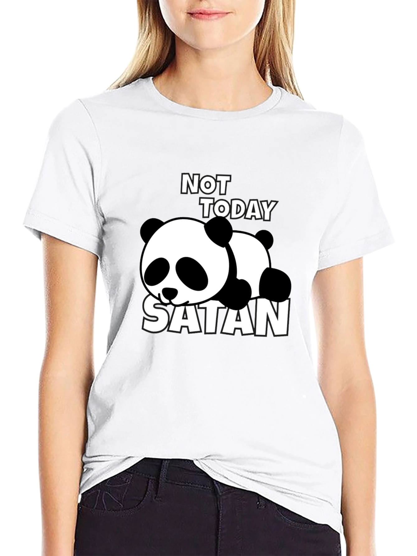 Not Today Satan Panda T-Shirt