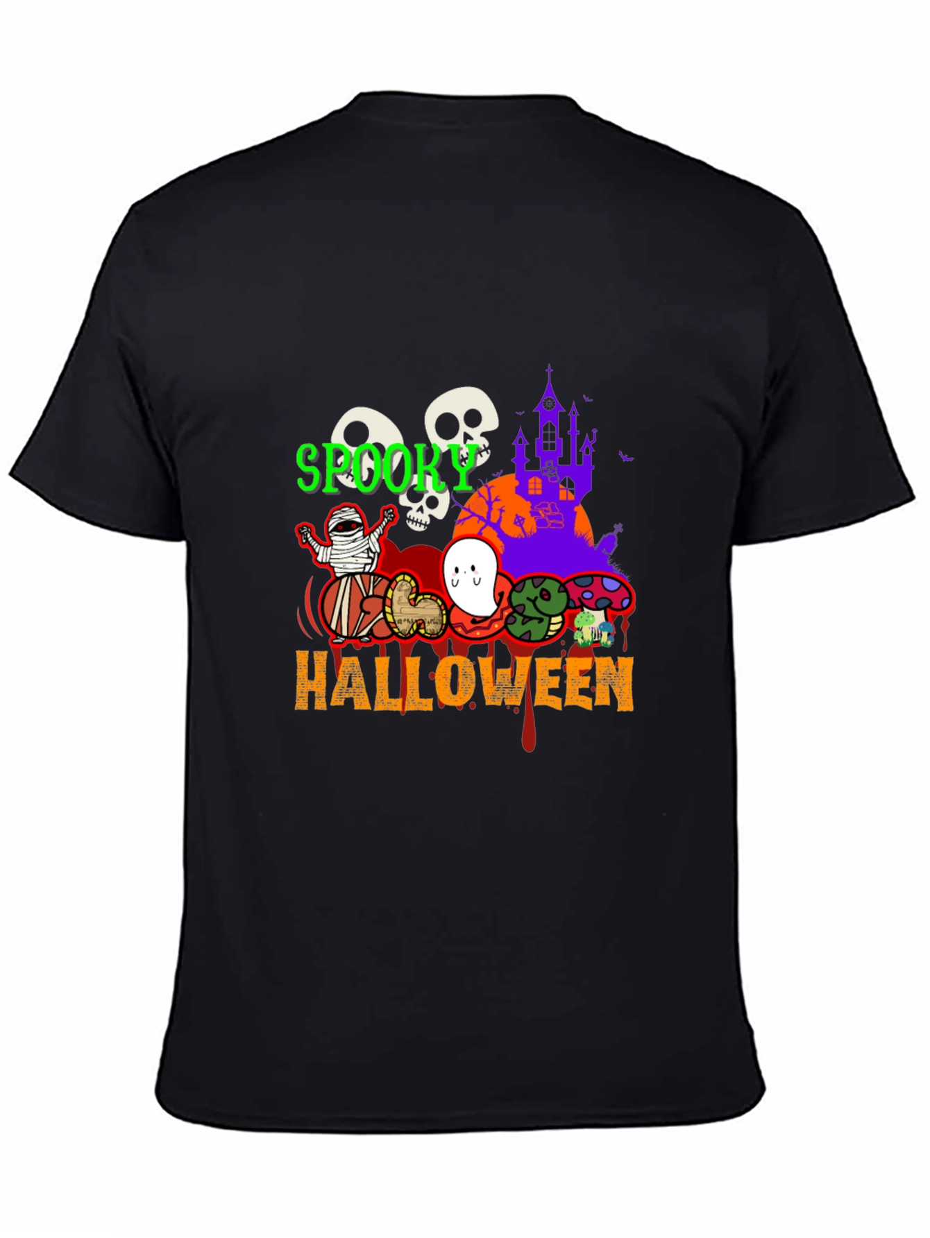 Spooky Halloween Graphic T-Shirt