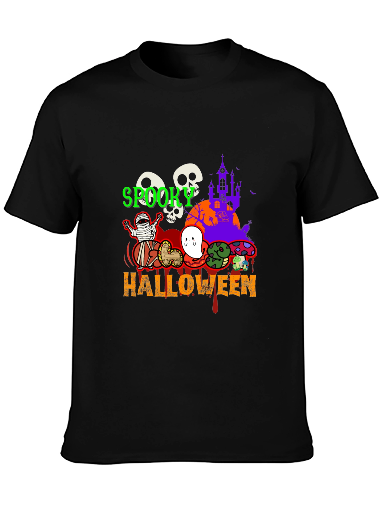 Spooky Halloween Graphic T-Shirt