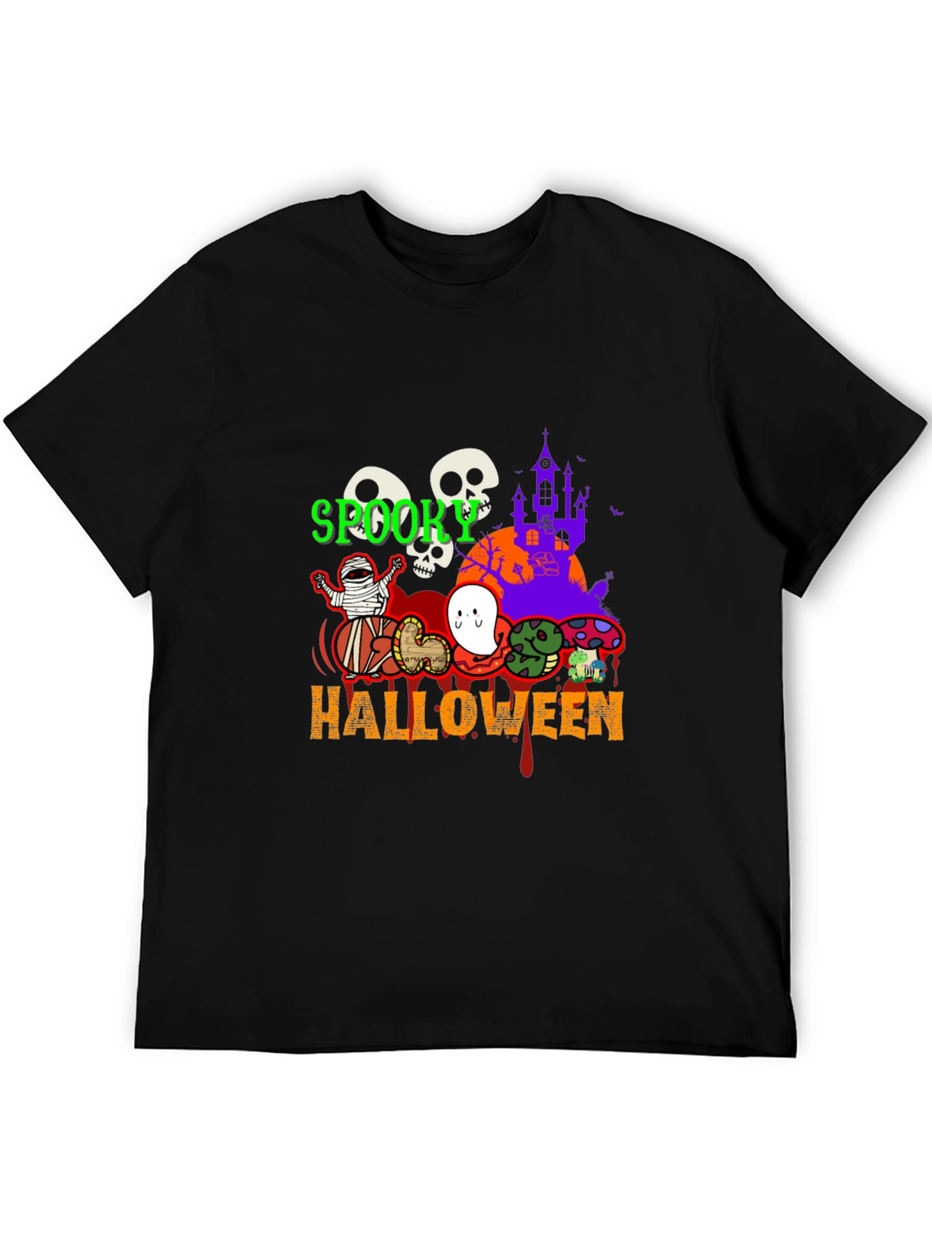 Spooky Halloween Graphic T-Shirt