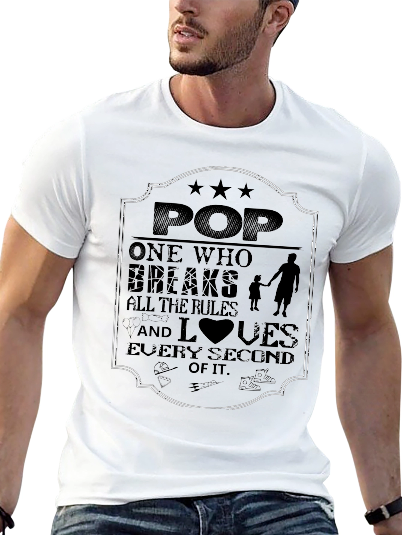 Dad T-Shirt - Pop Breaks All the Rules
