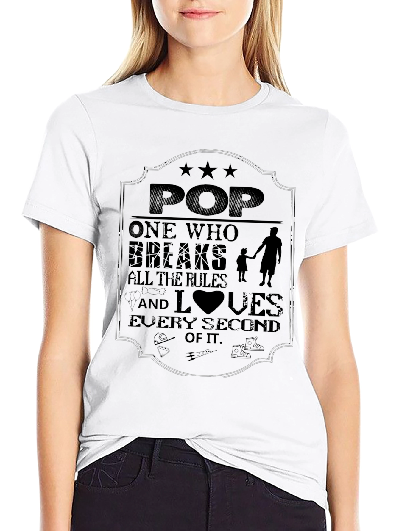 Dad T-Shirt - Pop Breaks All the Rules