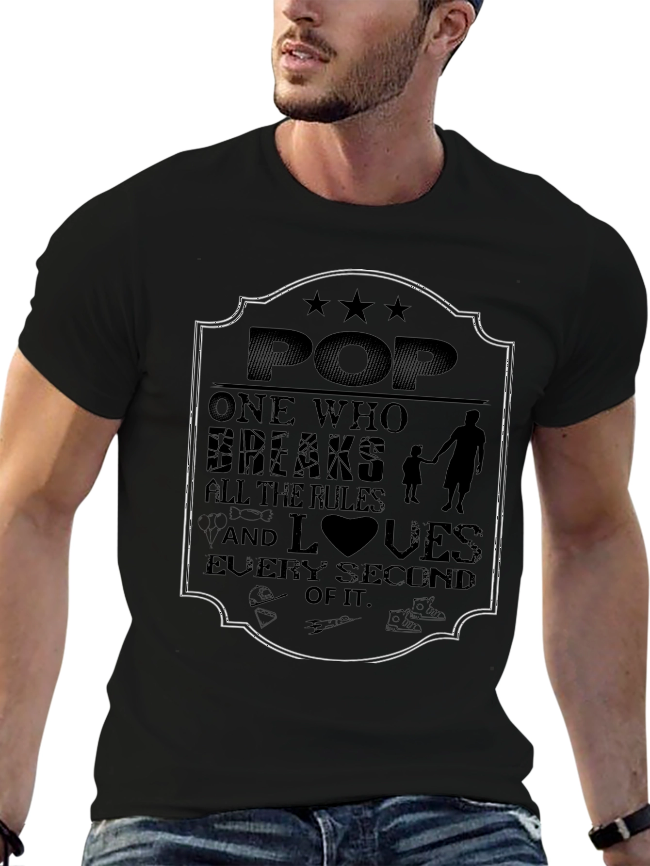 Dad T-Shirt - Pop Breaks All the Rules