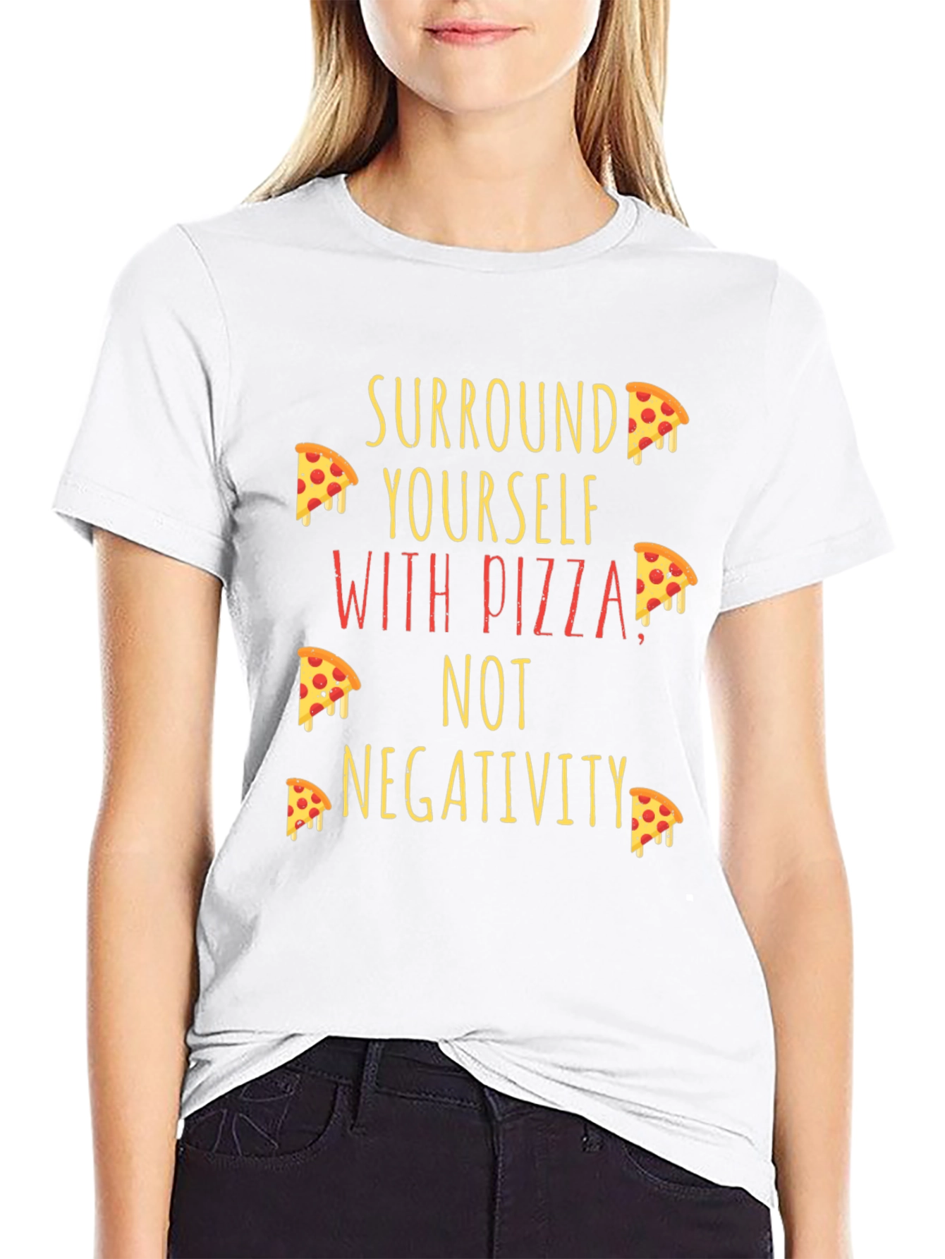 Pizza Lover T-Shirt - Surround Yourself with Pizza