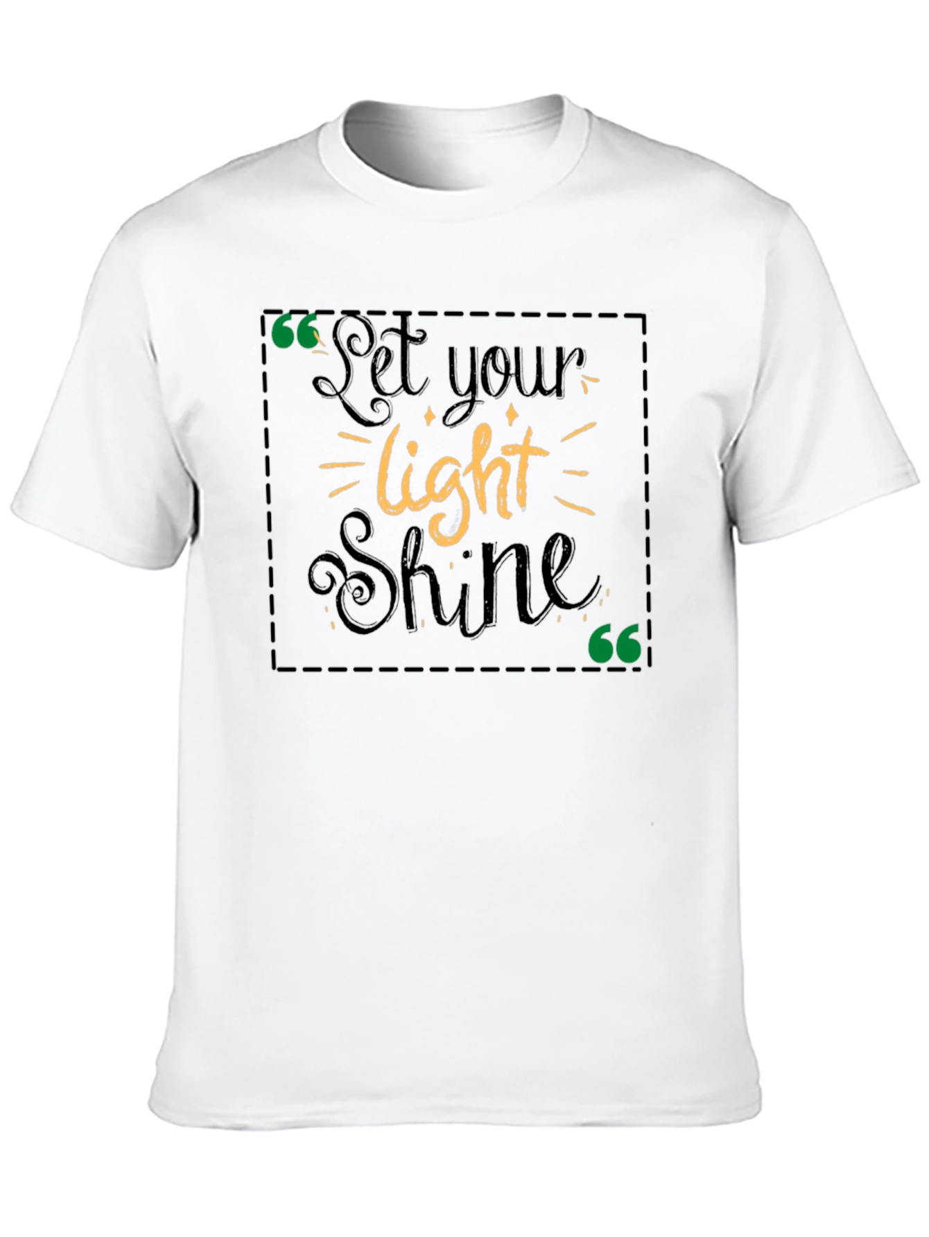Let Your Light Shine Graphic Tee - Black