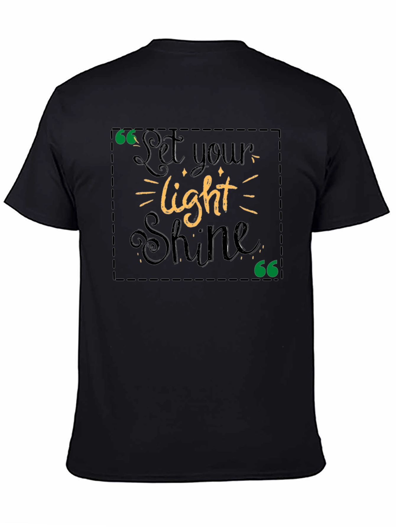 Let Your Light Shine Graphic Tee - Black