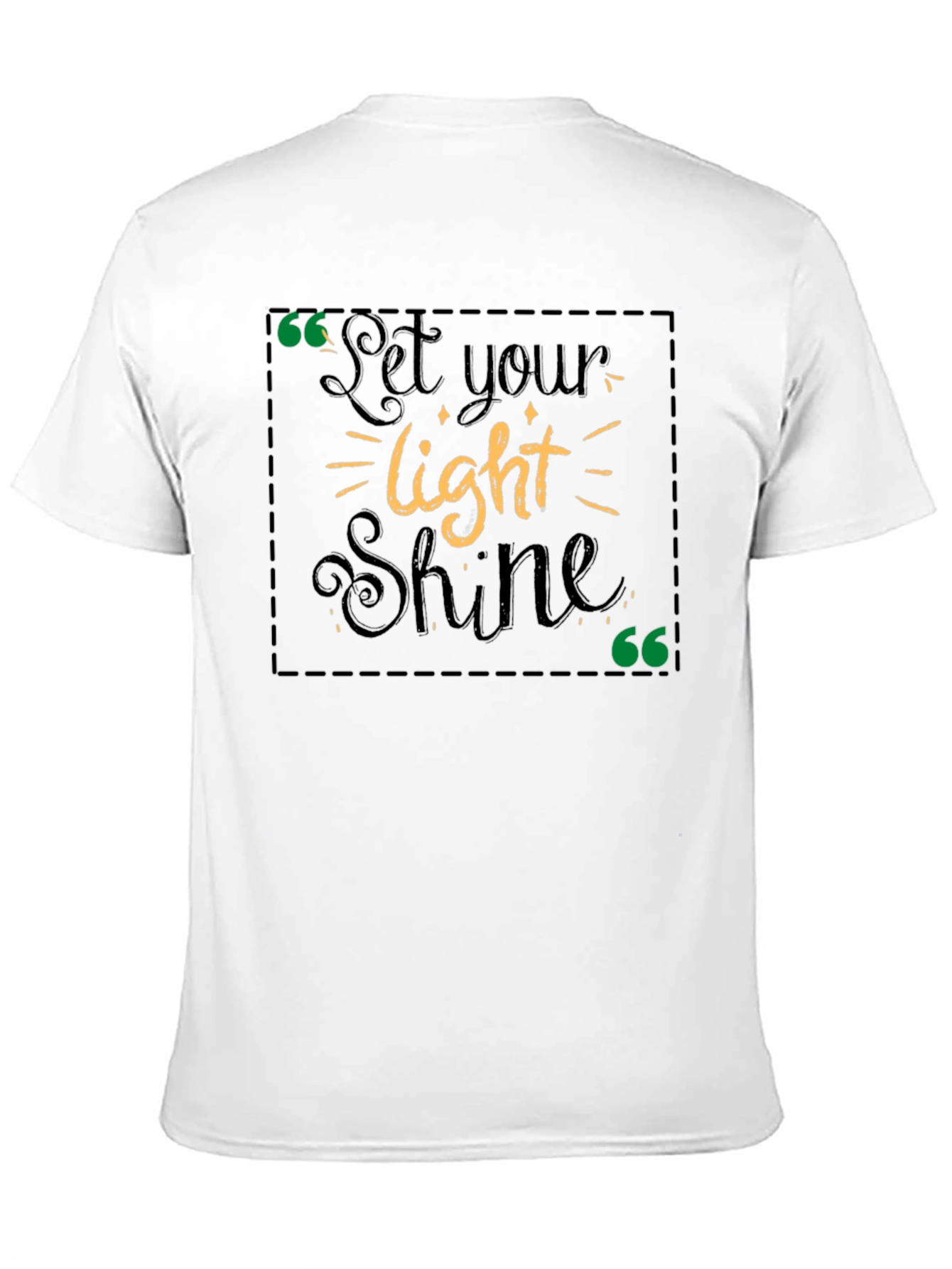 Let Your Light Shine Graphic Tee - Black
