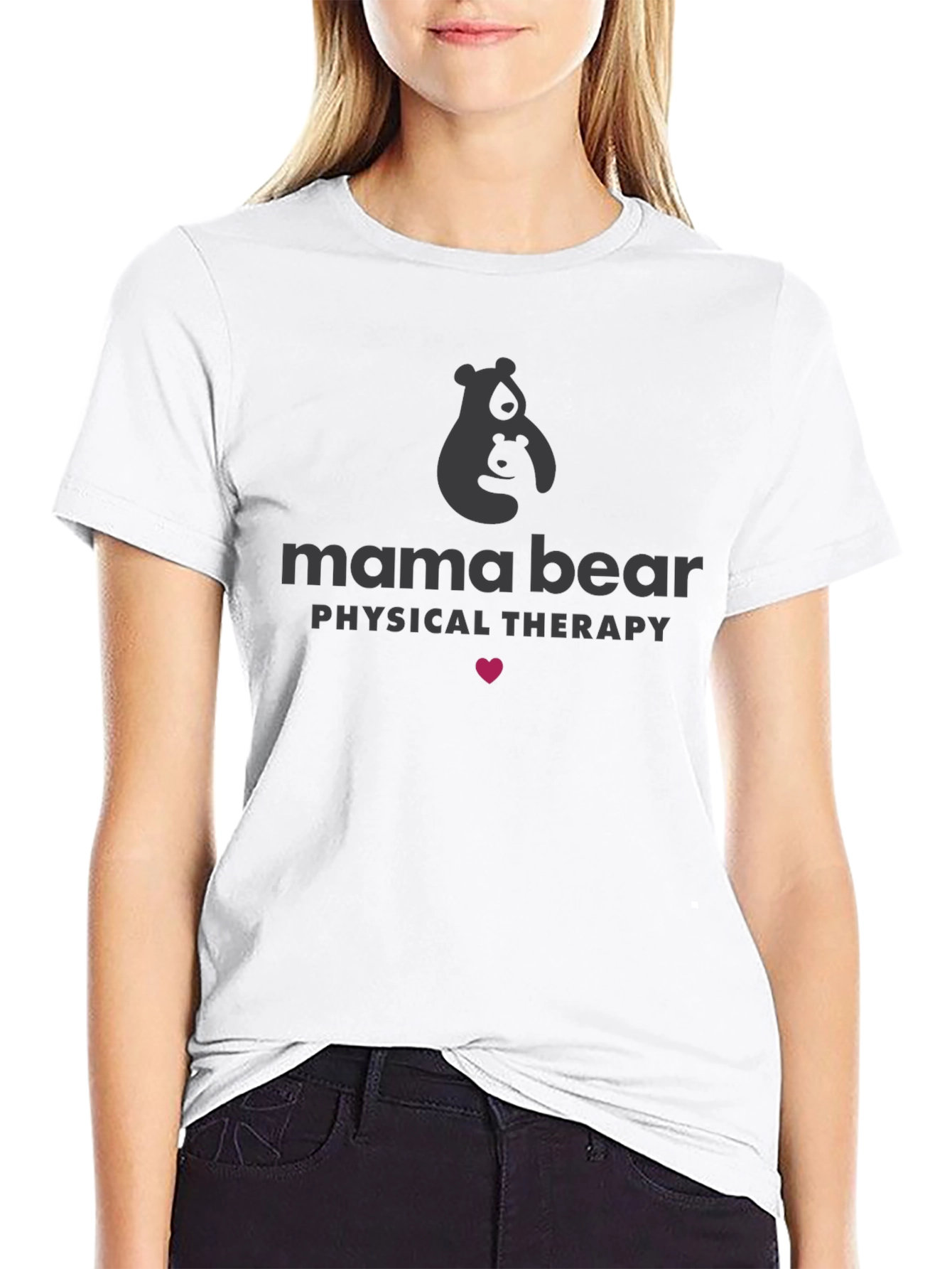 Mama Bear Physical Therapy Black T-Shirt
