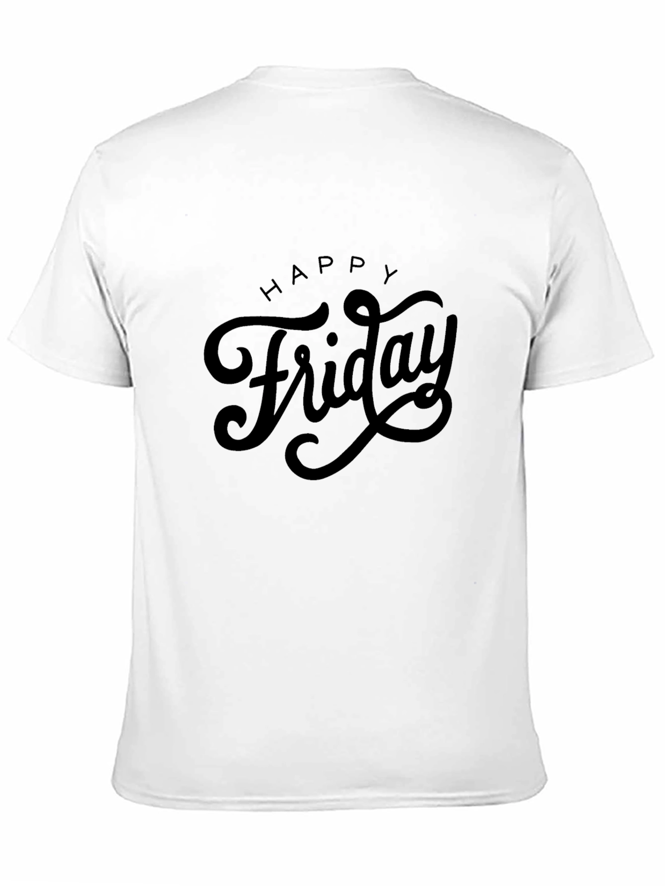 Happy Friday Black T-Shirt