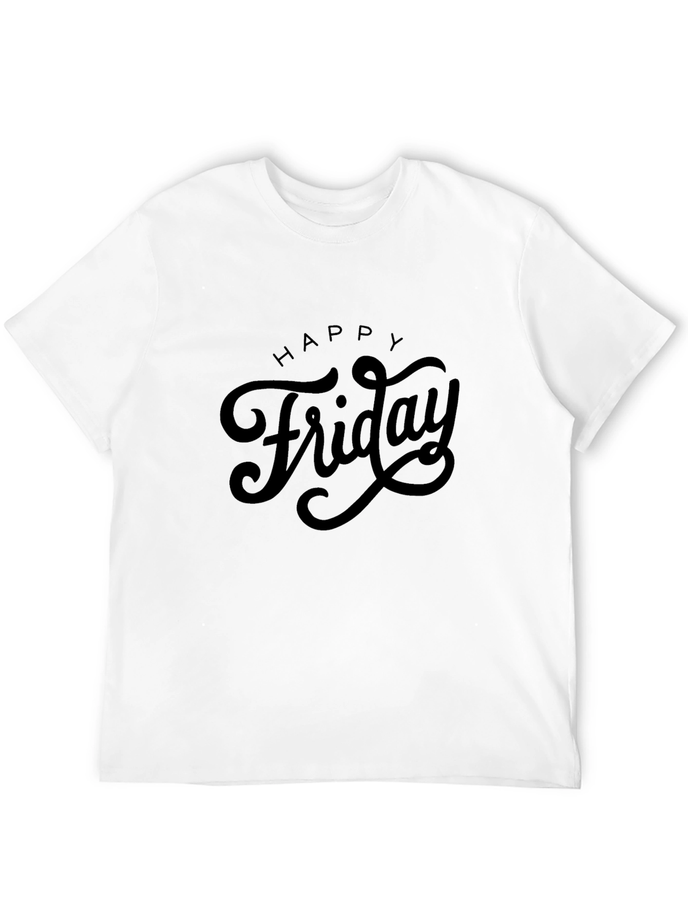 Happy Friday Black T-Shirt
