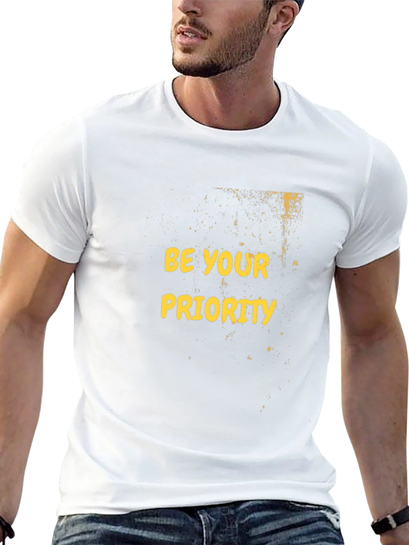 Be Your Priority Black Graphic Tee