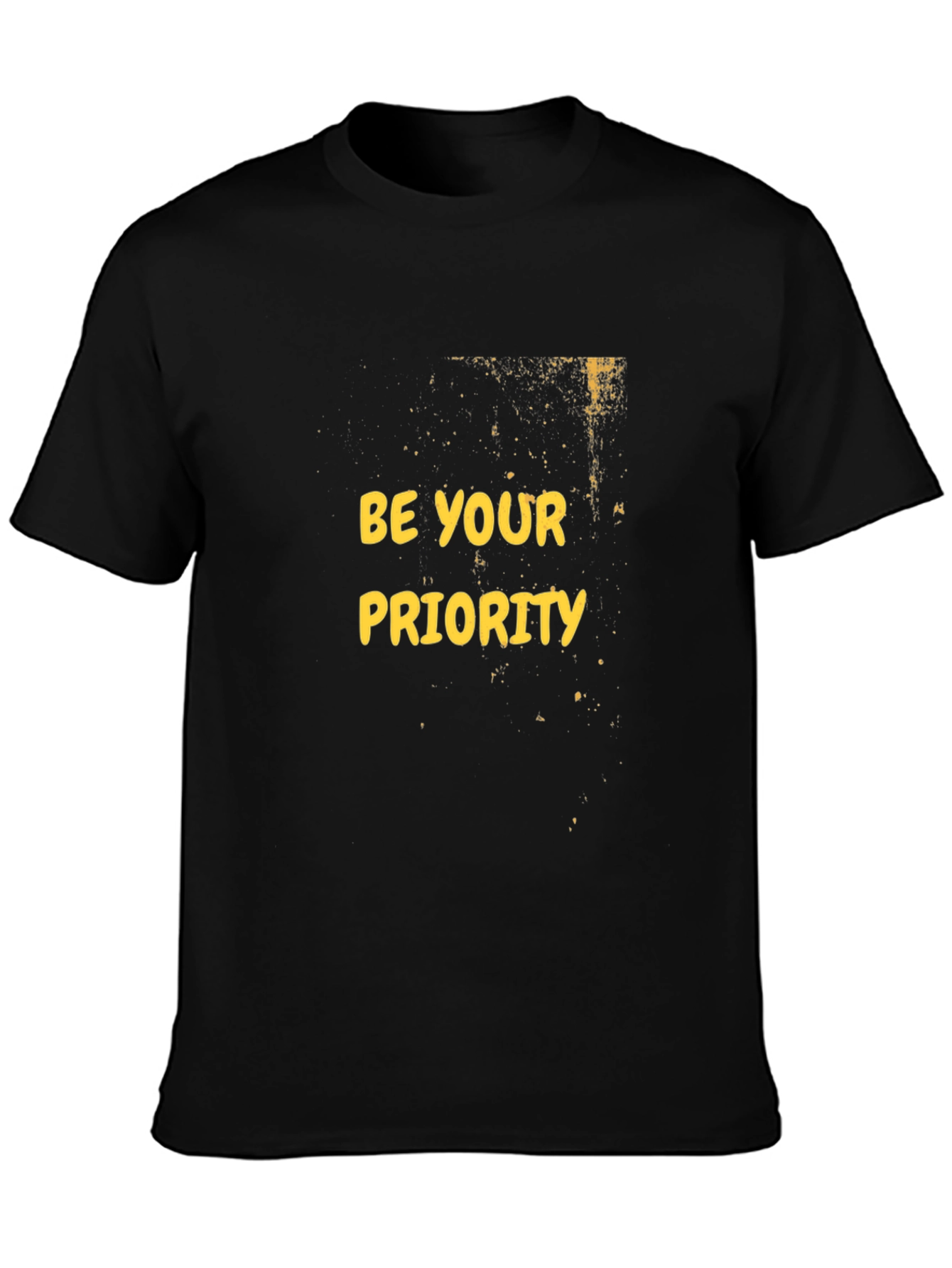 Be Your Priority Black Graphic Tee