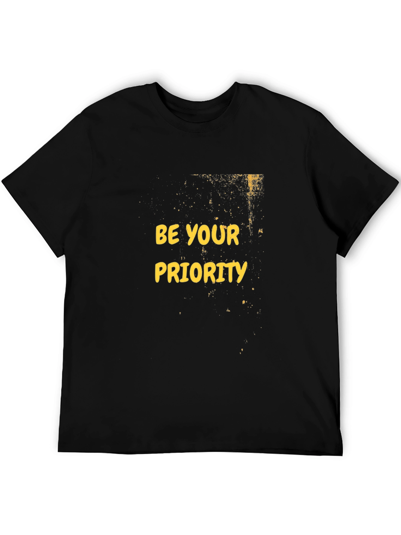 Be Your Priority Black Graphic Tee