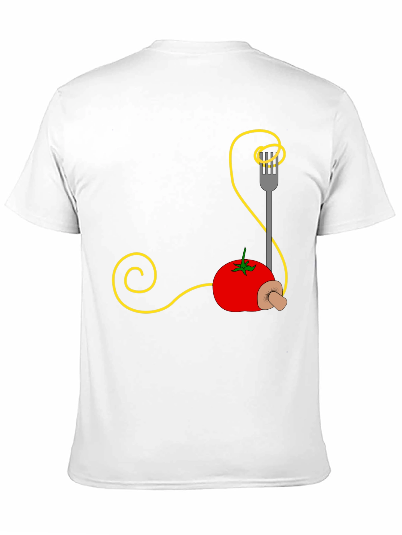 Spaghetti Tomato Graphic Tee - Quirky Foodie Fashion